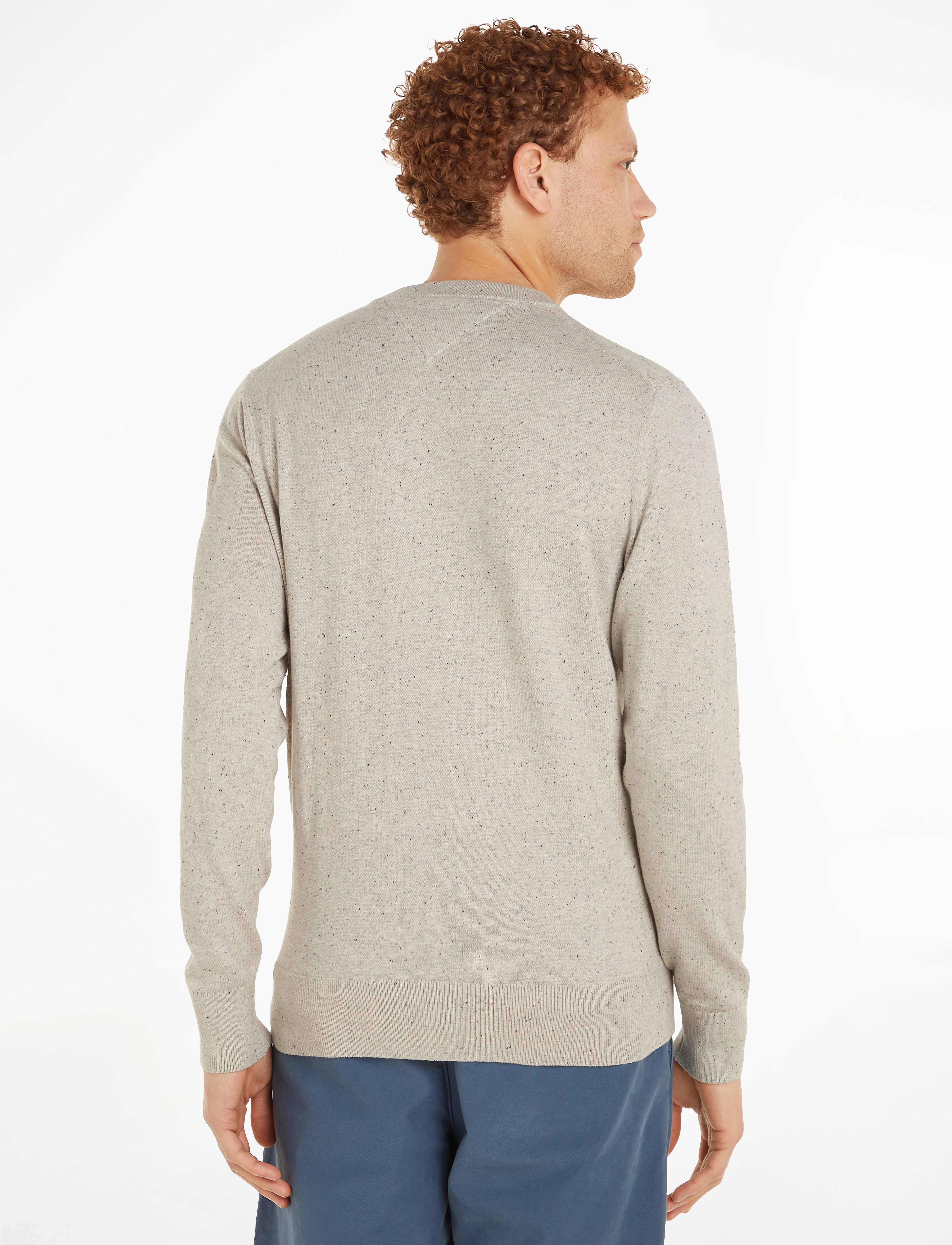 Tommy Hilfiger - PIMA ORG CTN CASHMERE CREW NECK - rund hals - donegal light grey heather - 4
