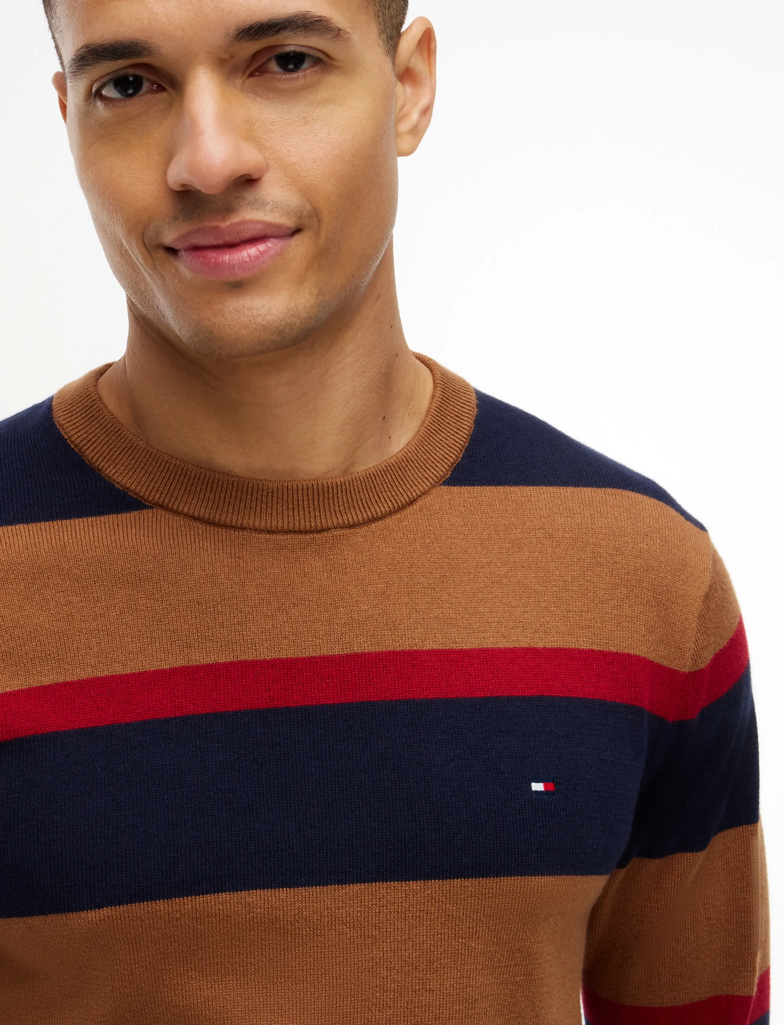 Tommy Hilfiger - PIMA ORG CTN CASHMERE CREW NECK - rund hals - navy blue  chocolate  burgundy - 3