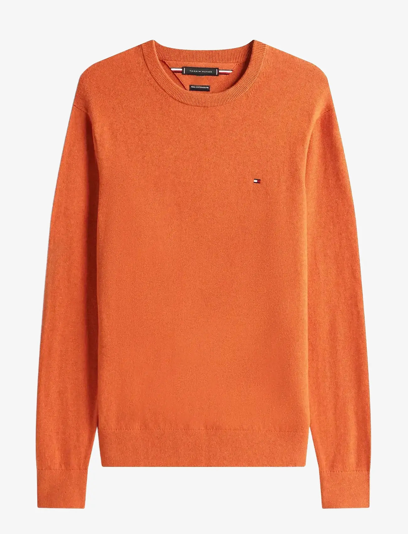 Tommy Hilfiger - PIMA ORG CTN CASHMERE CREW NECK - rund hals - brilliant orange heather - 1