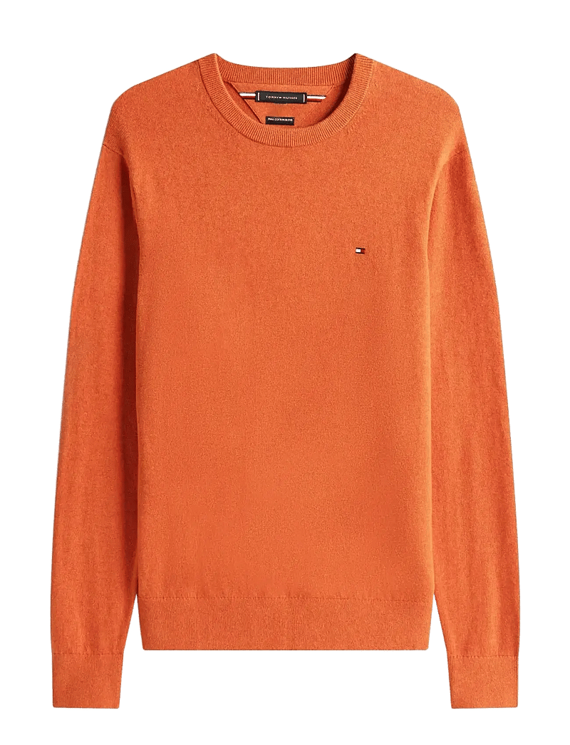Tommy Hilfiger - PIMA ORG CTN CASHMERE CREW NECK - rund hals - brilliant orange heather - 1