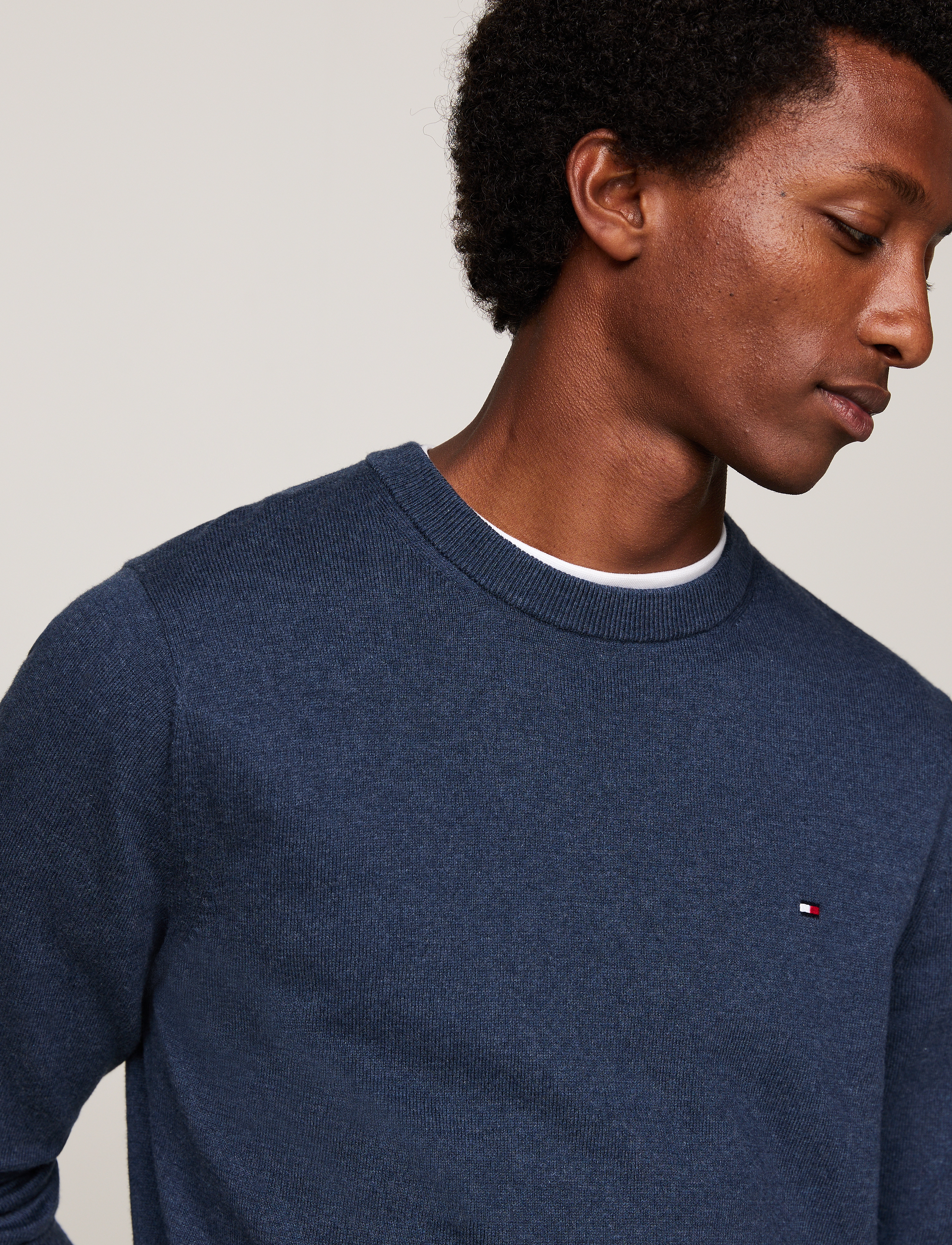 Tommy Hilfiger - PIMA ORG CTN CASHMERE CREW NECK - rund hals - aegean sea heather - 2
