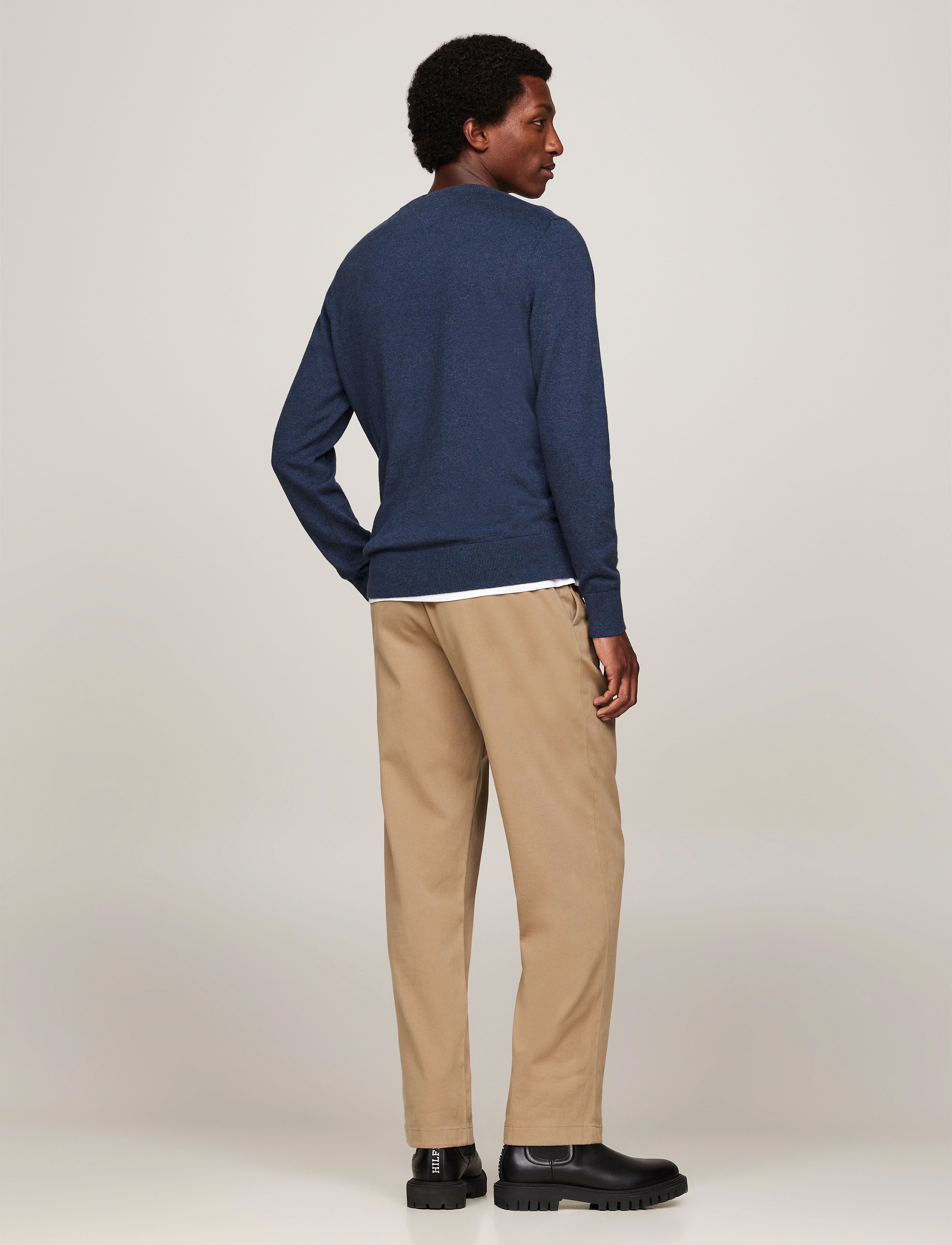 Tommy Hilfiger - PIMA ORG CTN CASHMERE CREW NECK - rund hals - aegean sea heather - 4