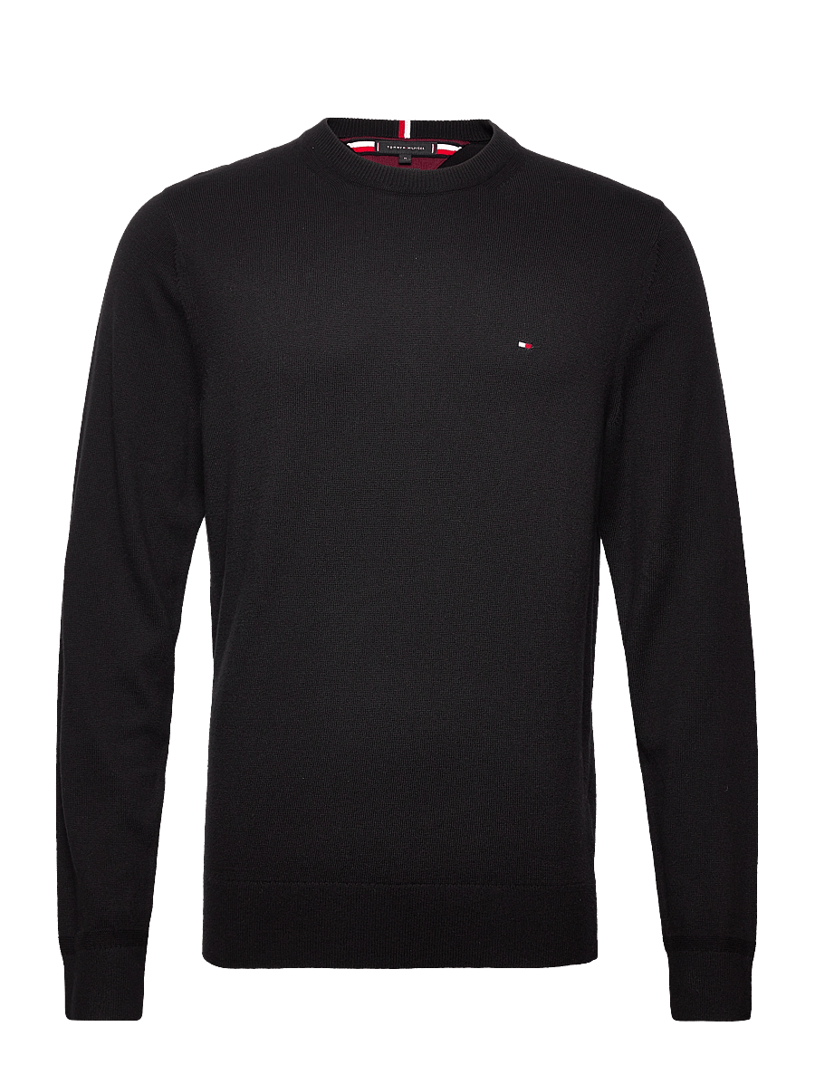 Tommy Hilfiger - PIMA ORG CTN CASHMERE CREW NECK - rund hals - black - 1