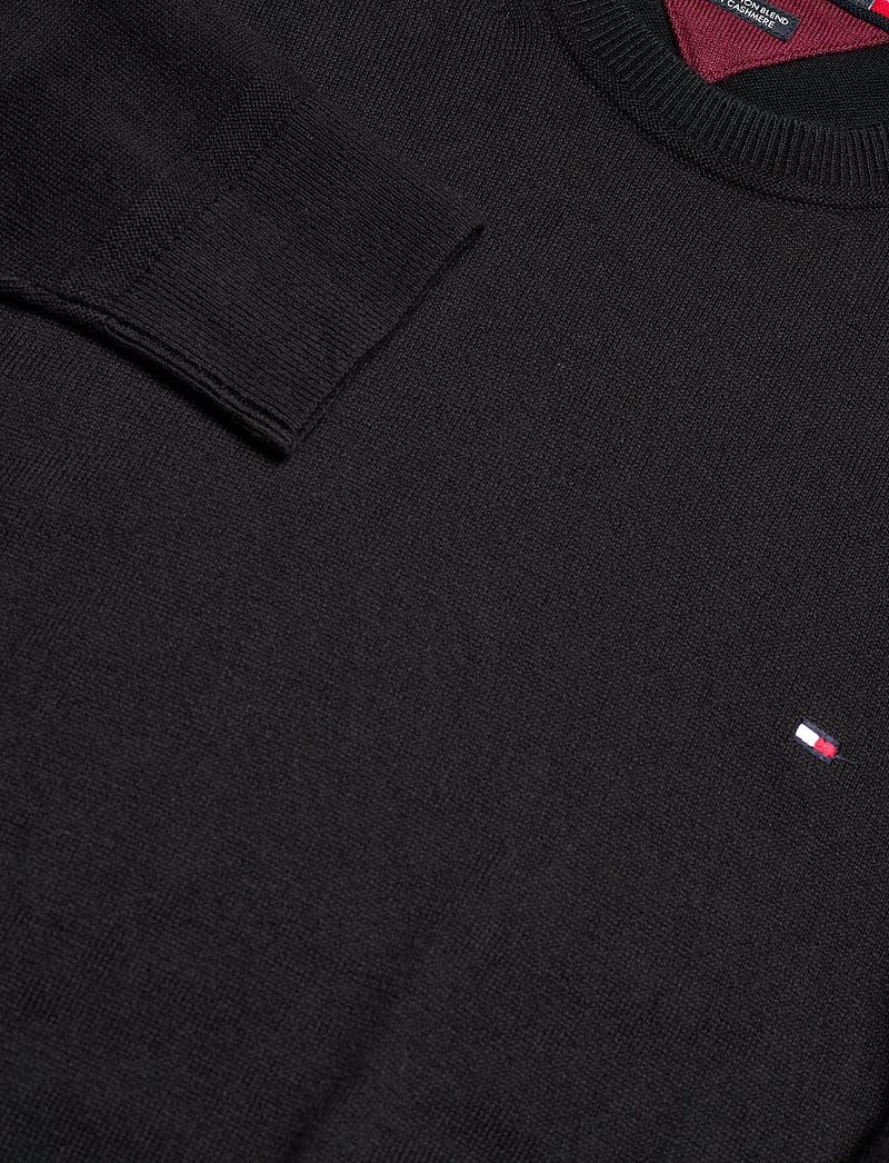 Tommy Hilfiger - PIMA ORG CTN CASHMERE CREW NECK - rundhalsad - black - 3