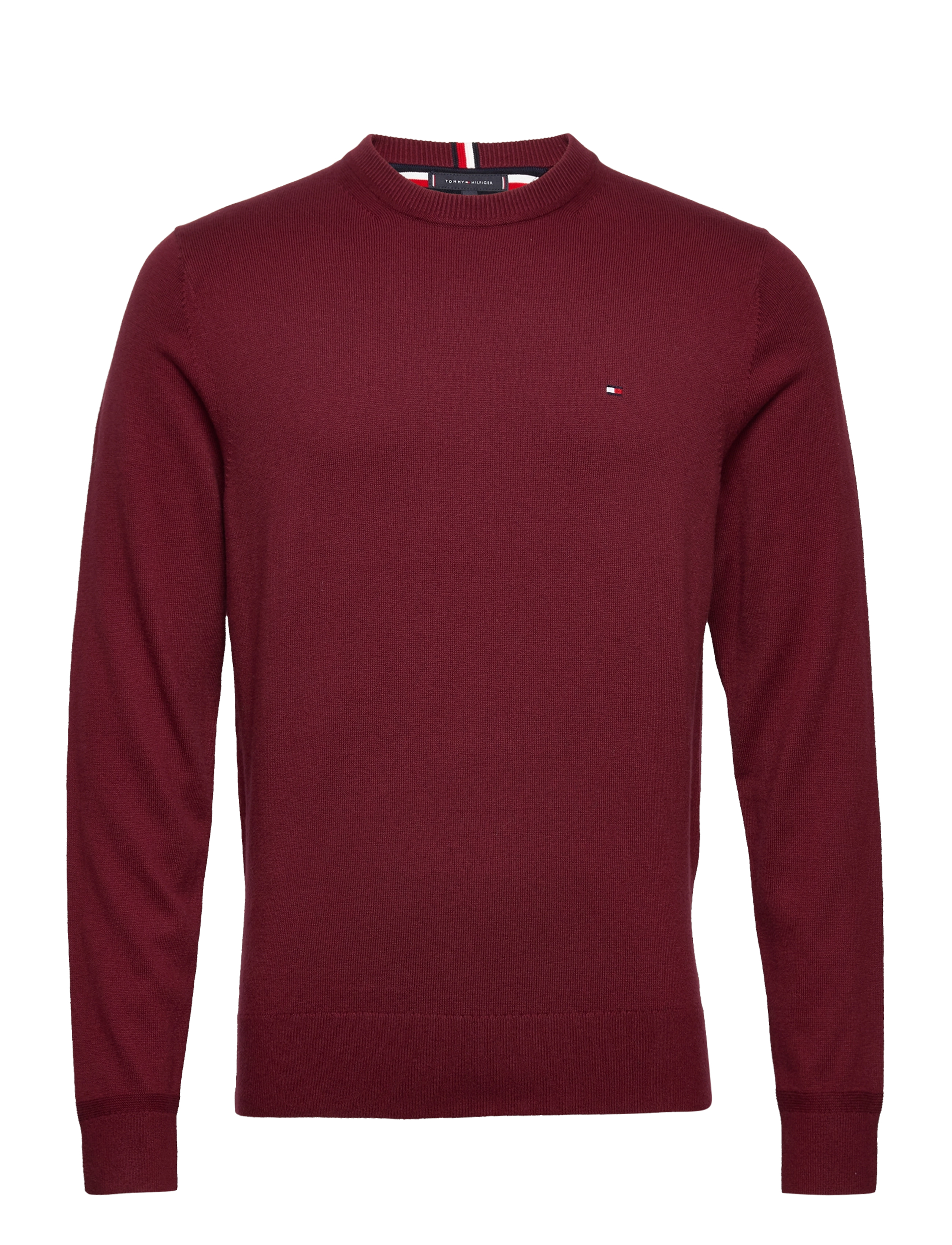 Tommy Hilfiger - PIMA ORG CTN CASHMERE CREW NECK - trøjer - burgundy - 1