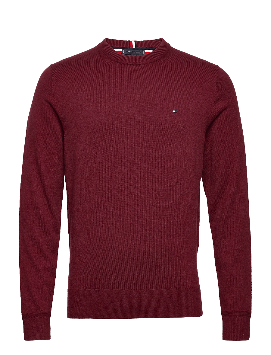 Tommy Hilfiger - PIMA ORG CTN CASHMERE CREW NECK - rundhals - burgundy - 1