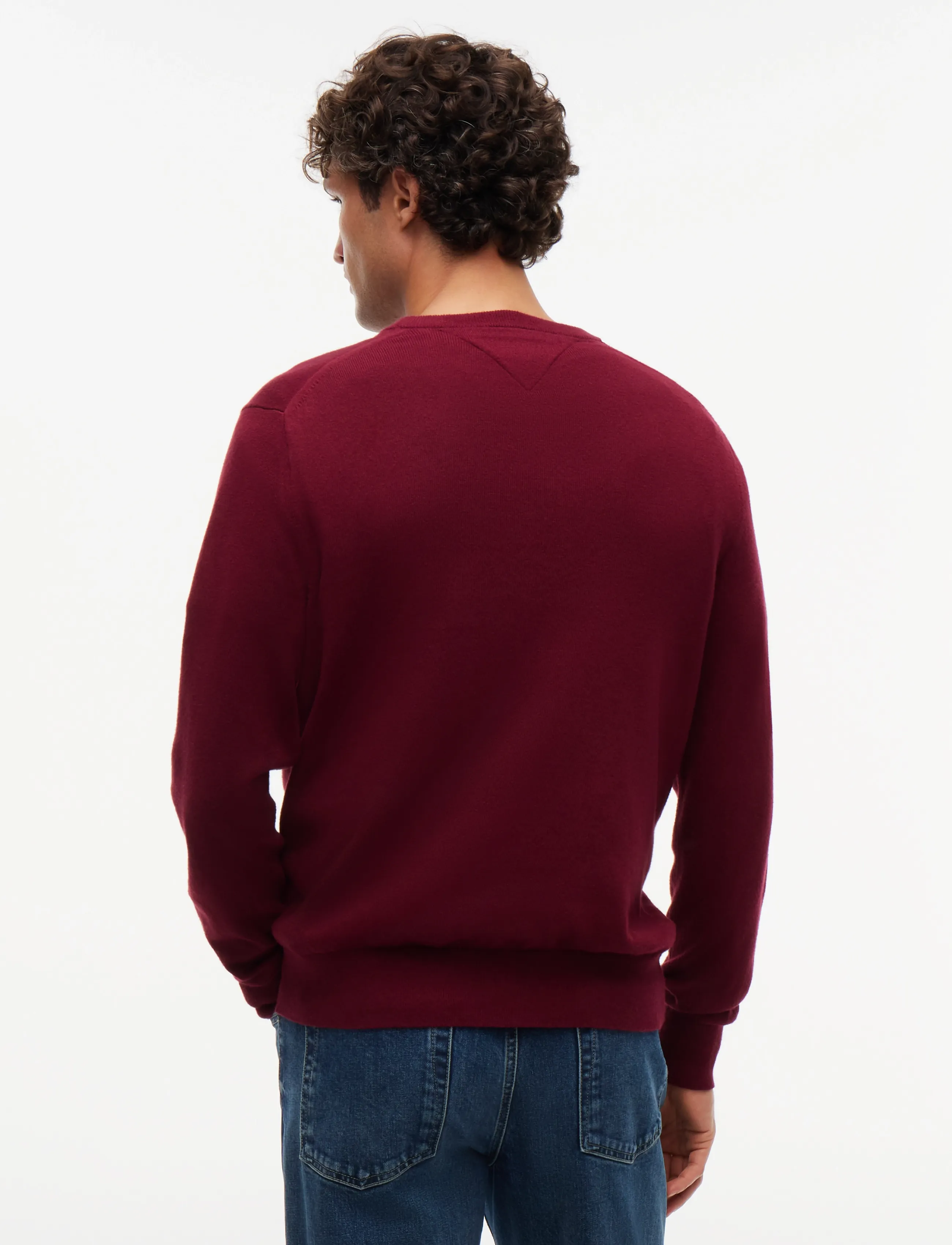 Tommy Hilfiger - PIMA ORG CTN CASHMERE CREW NECK - rund hals - burgundy - 3