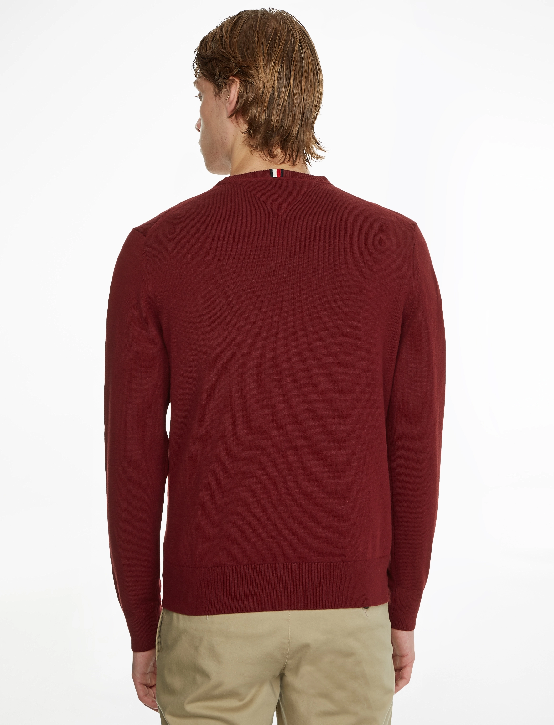 Tommy Hilfiger - PIMA ORG CTN CASHMERE CREW NECK - trøjer - burgundy - 3