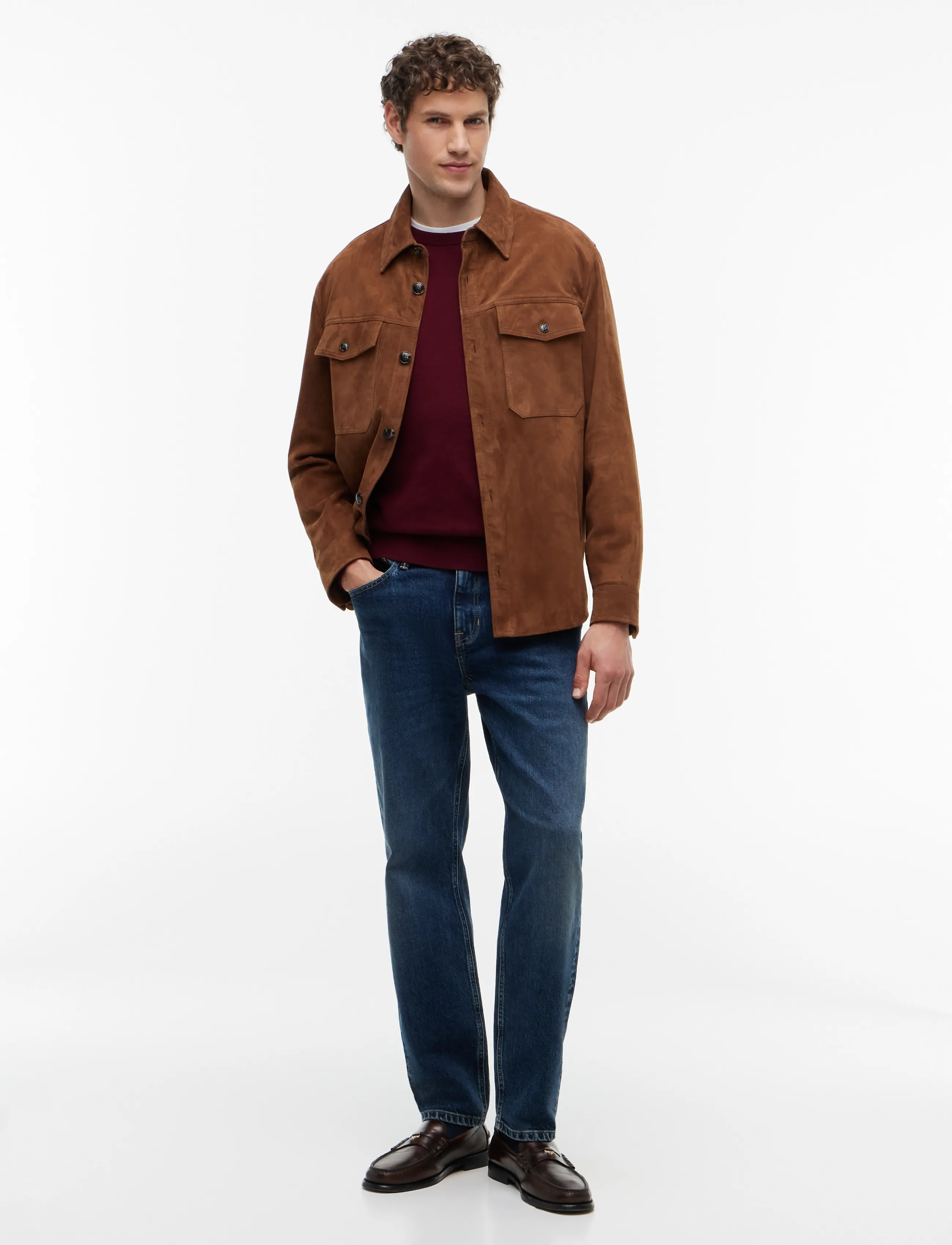 Tommy Hilfiger - PIMA ORG CTN CASHMERE CREW NECK - trøjer - burgundy - 5