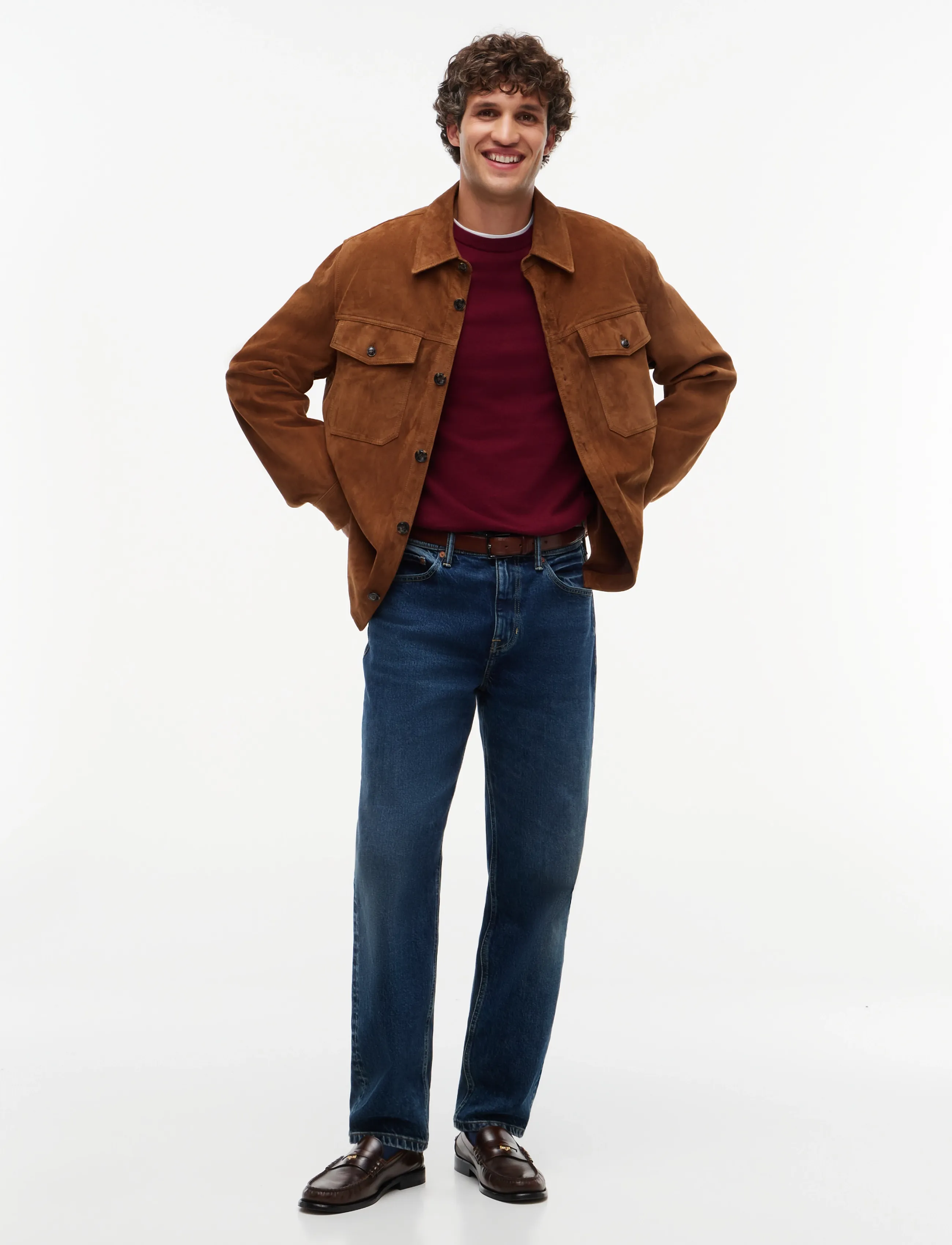Tommy Hilfiger - PIMA ORG CTN CASHMERE CREW NECK - rund hals - burgundy - 5