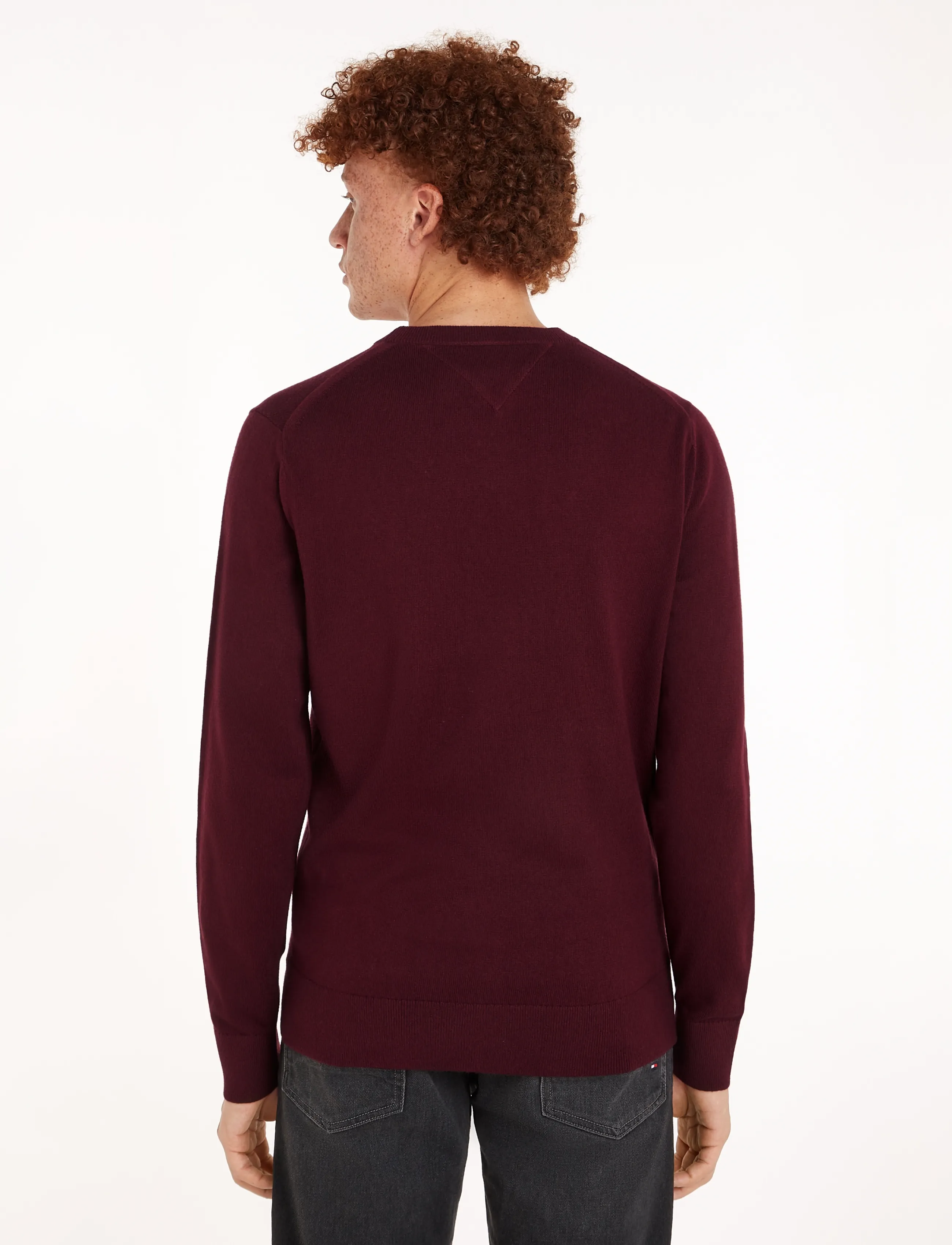 TOMMY HILFIGER Pima Org Ctn Cashmere Crew Neck stickade tröjor herr – bild 9