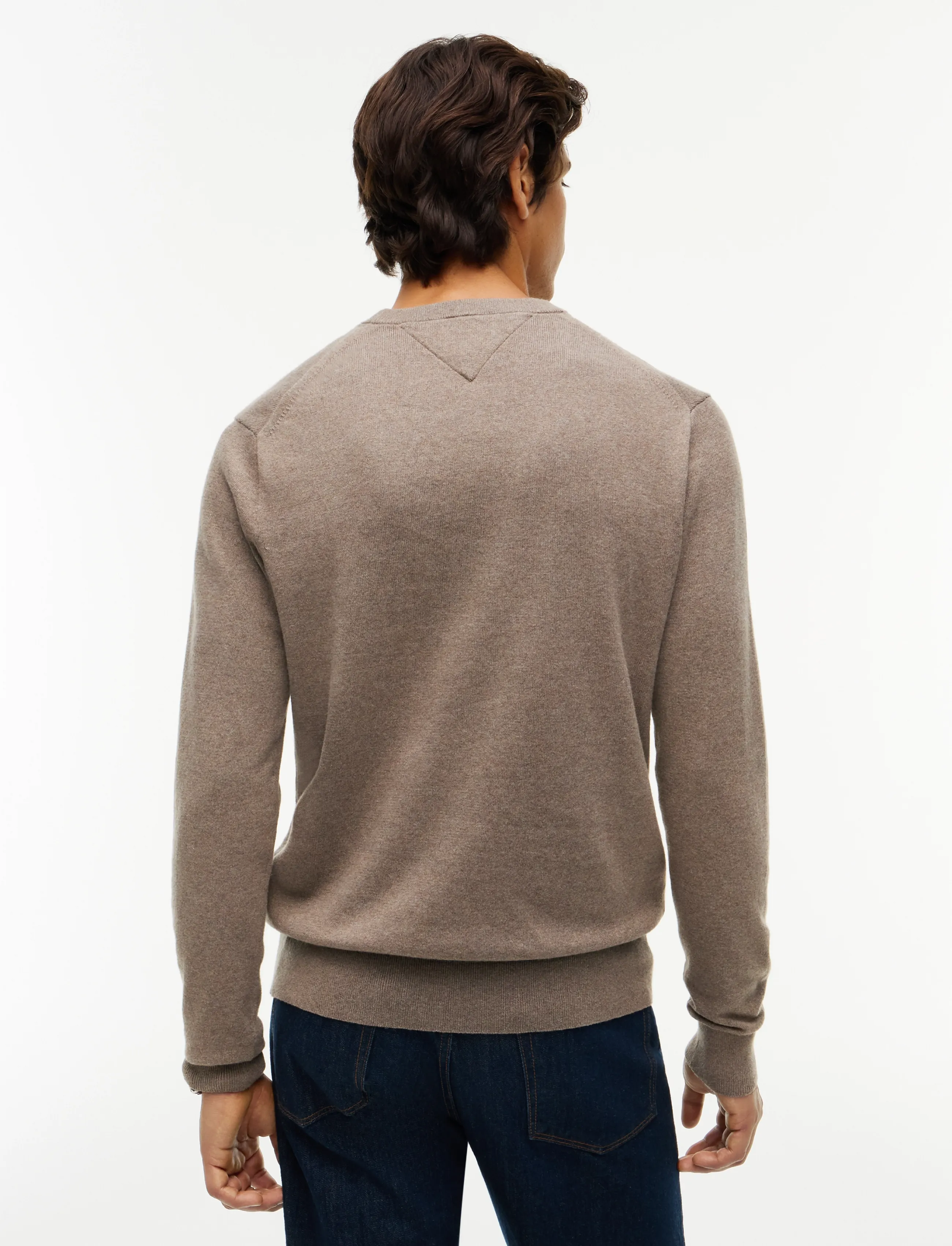 Tommy Hilfiger - PIMA ORG CTN CASHMERE CREW NECK - Ümara kaelusega - coastal taupe heather - 2