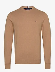 Tommy Hilfiger - PIMA ORG CTN CASHMERE CREW NECK - knitted round necks - countryside khaki - 0