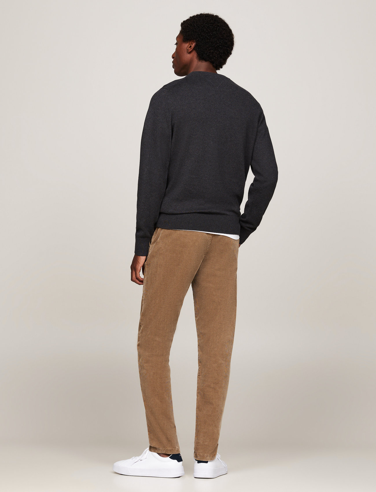 Tommy Hilfiger - PIMA ORG CTN CASHMERE CREW NECK - rund hals - dark grey heather - 5