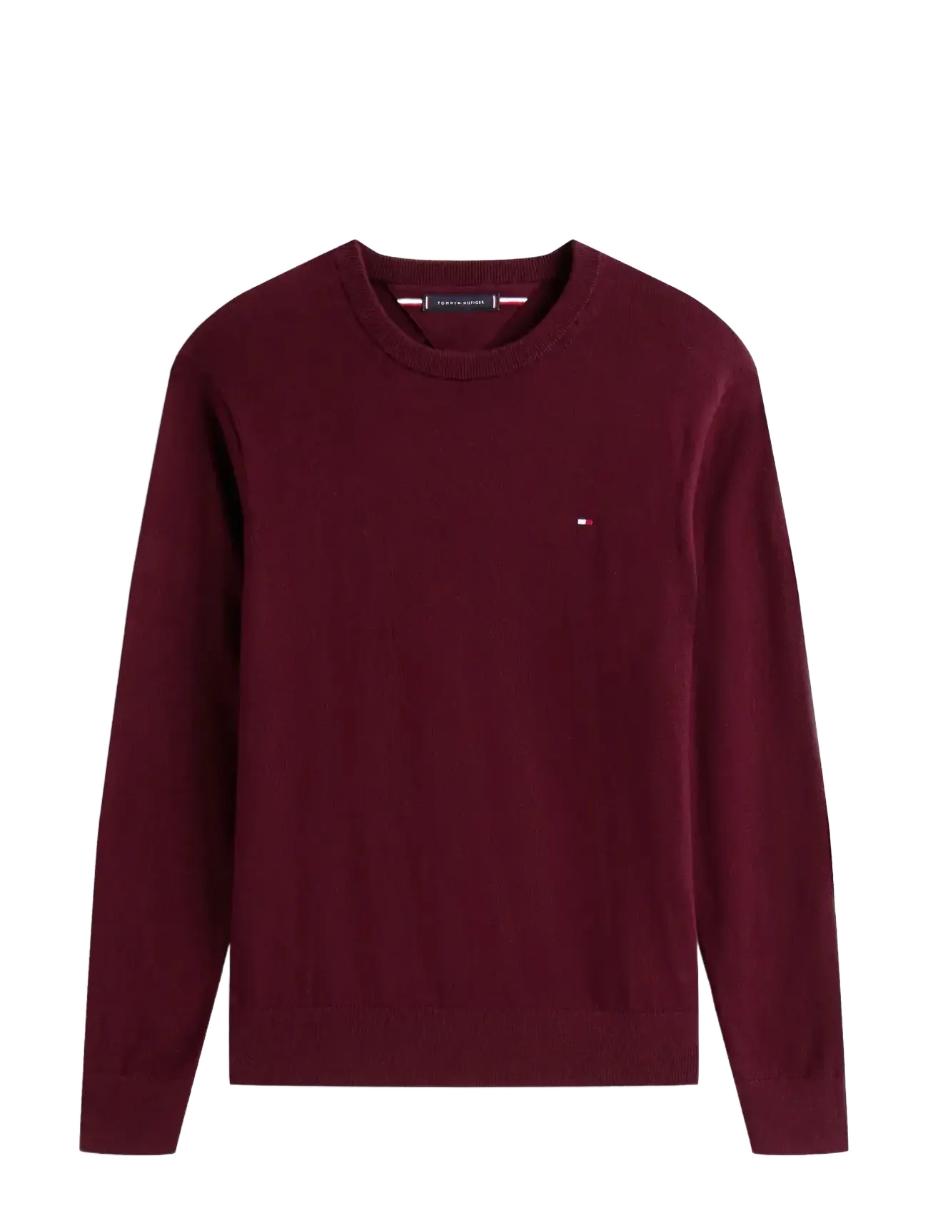 Tommy Hilfiger PIMA ORG CTN CASHMERE CREW NECK - Strickmode - DEEP BURGUNDY / burgundy