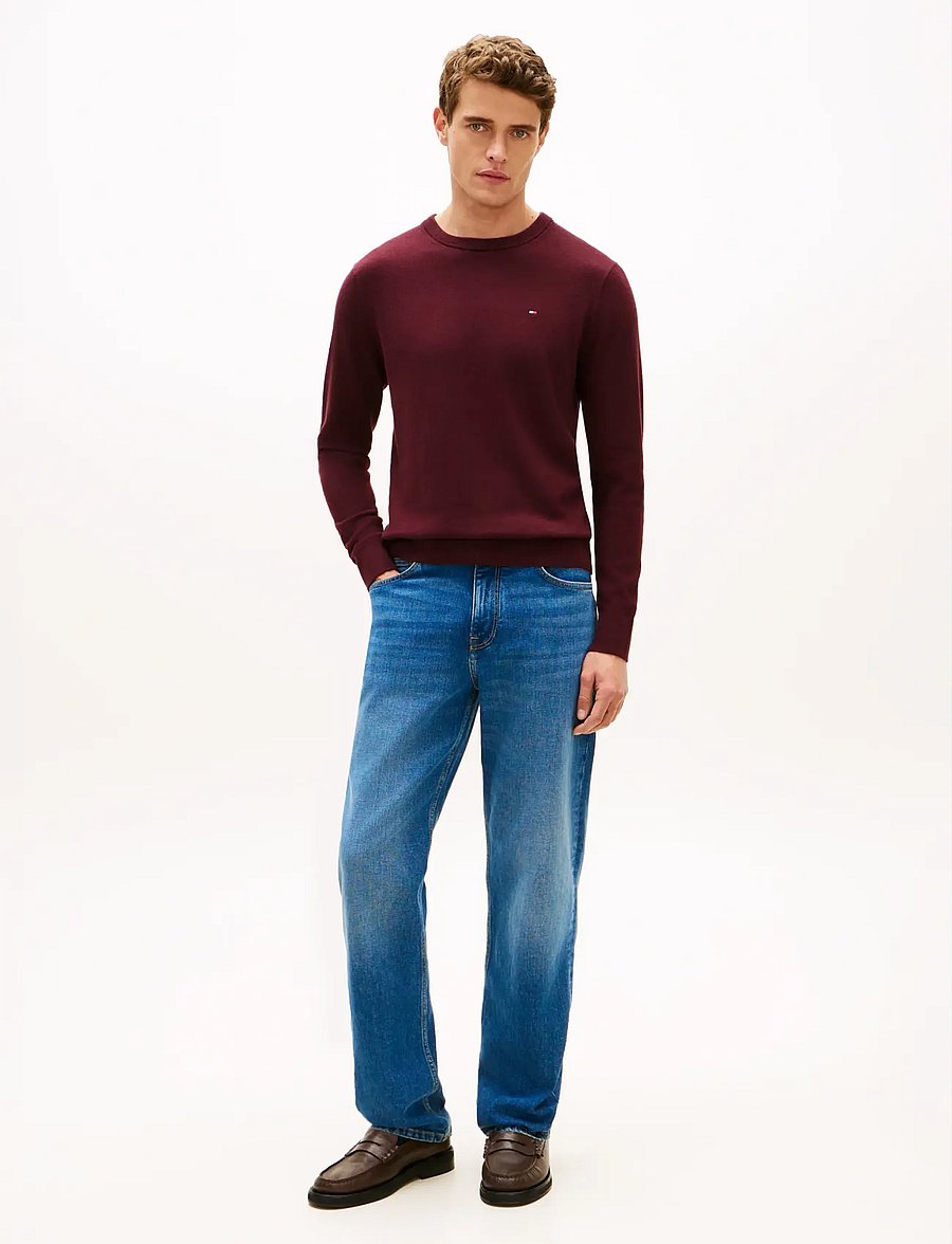Tommy Hilfiger - PIMA ORG CTN CASHMERE CREW NECK - rund hals - deep burgundy - 2