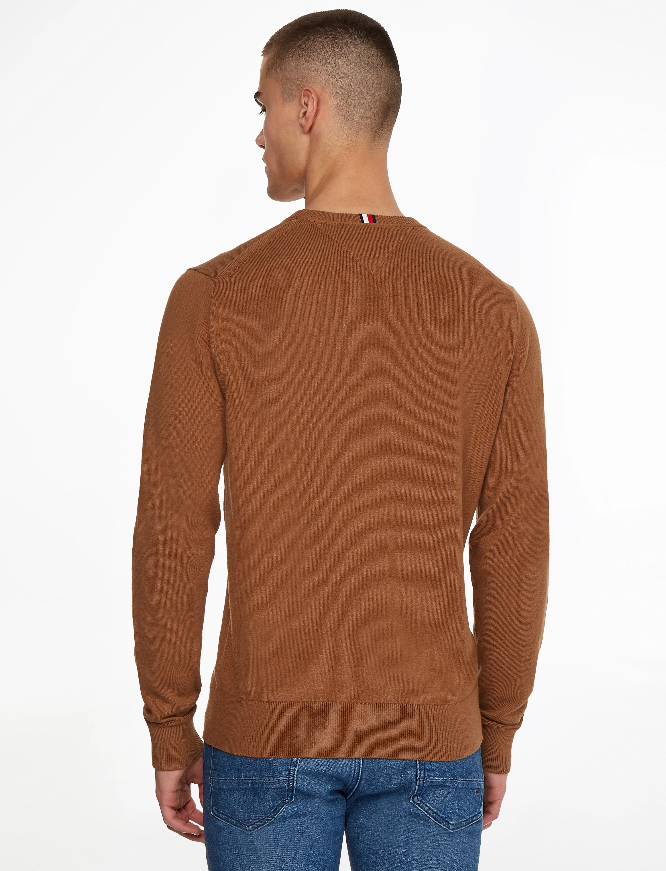 Tommy Hilfiger - PIMA ORG CTN CASHMERE CREW NECK - rund hals - desert khaki - 3