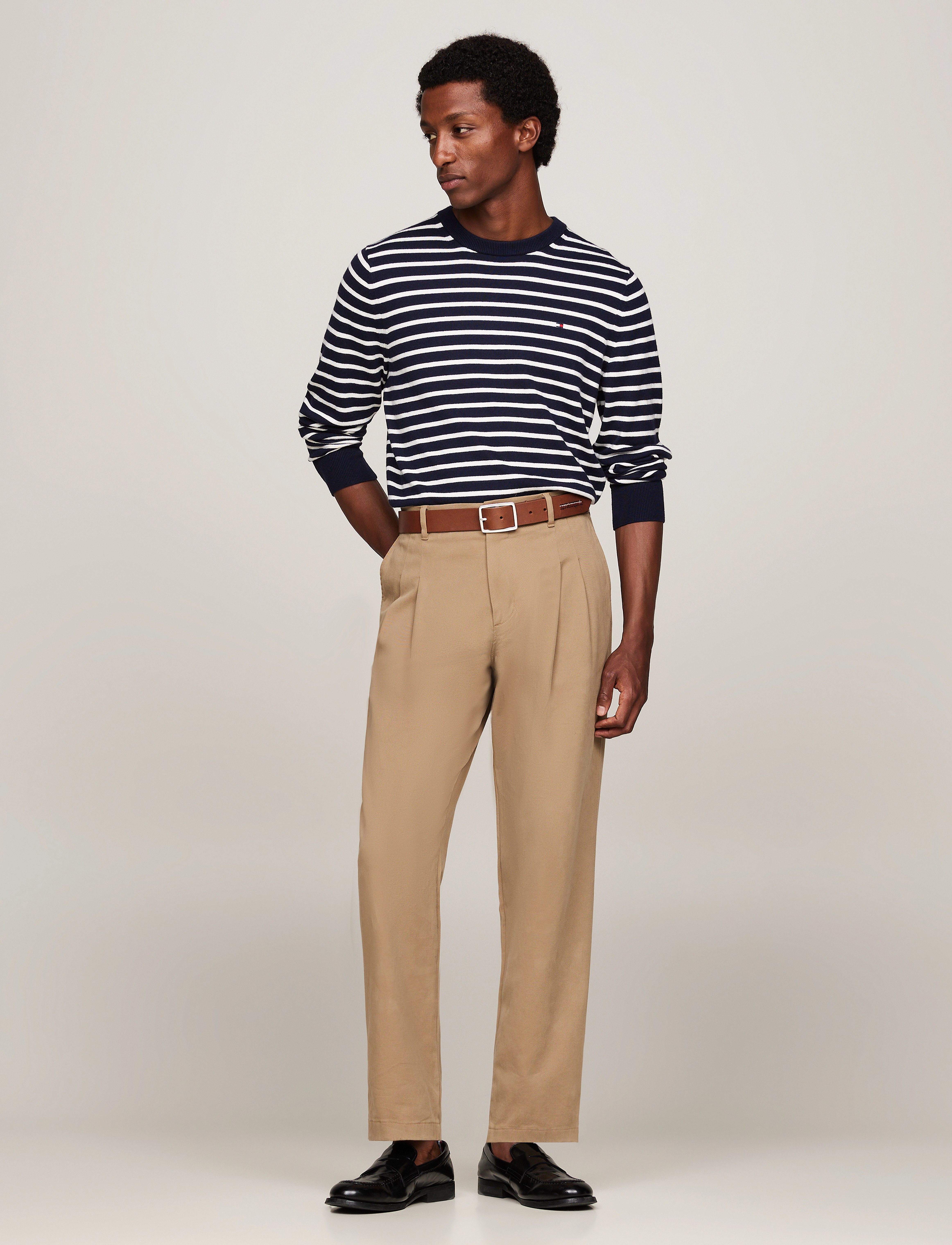Tommy Hilfiger - PIMA ORG CTN CASHMERE CREW NECK - rund hals - desert sky / ivory - 5