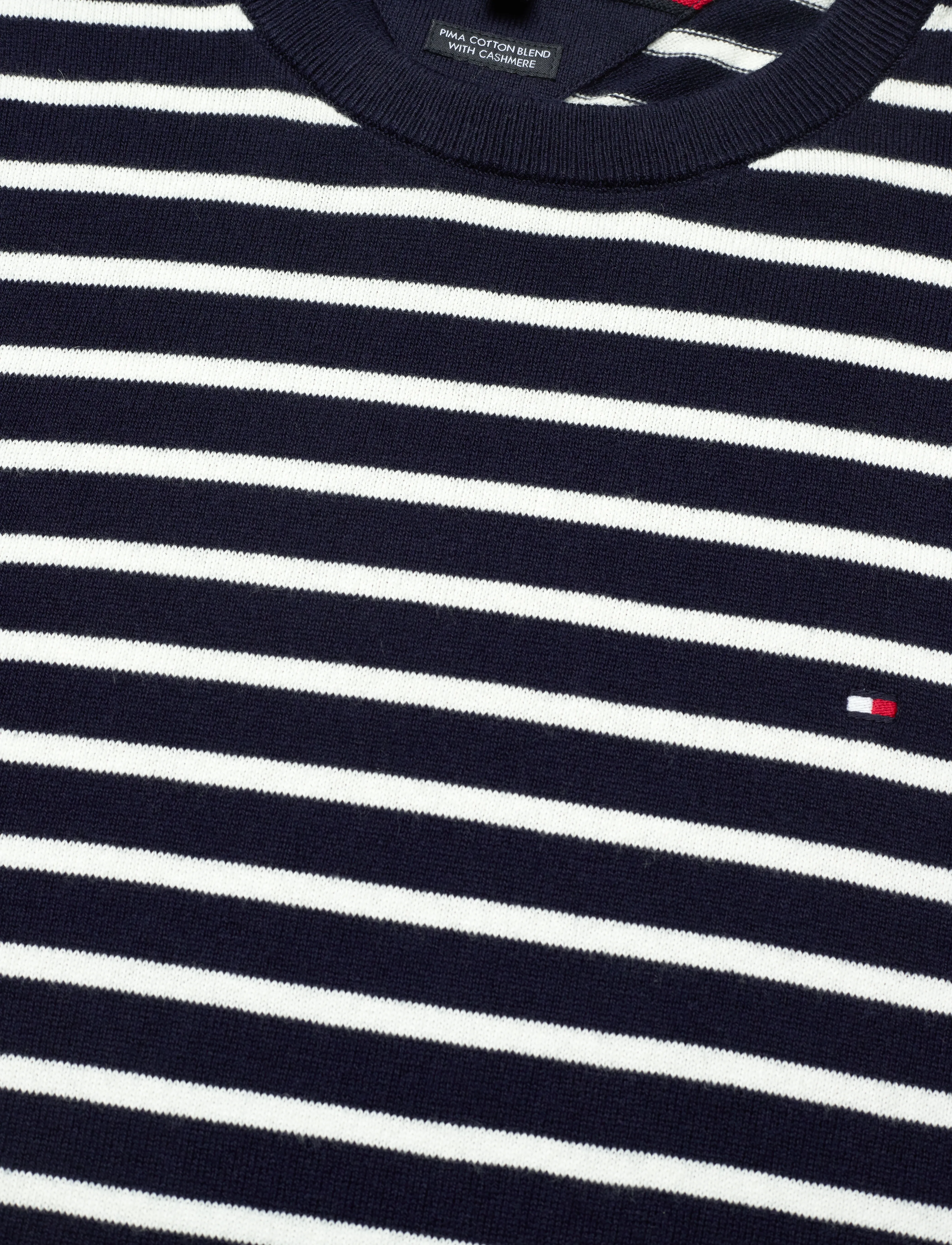 Tommy Hilfiger - PIMA ORG CTN CASHMERE CREW NECK - rund hals - desert sky / ivory - 3
