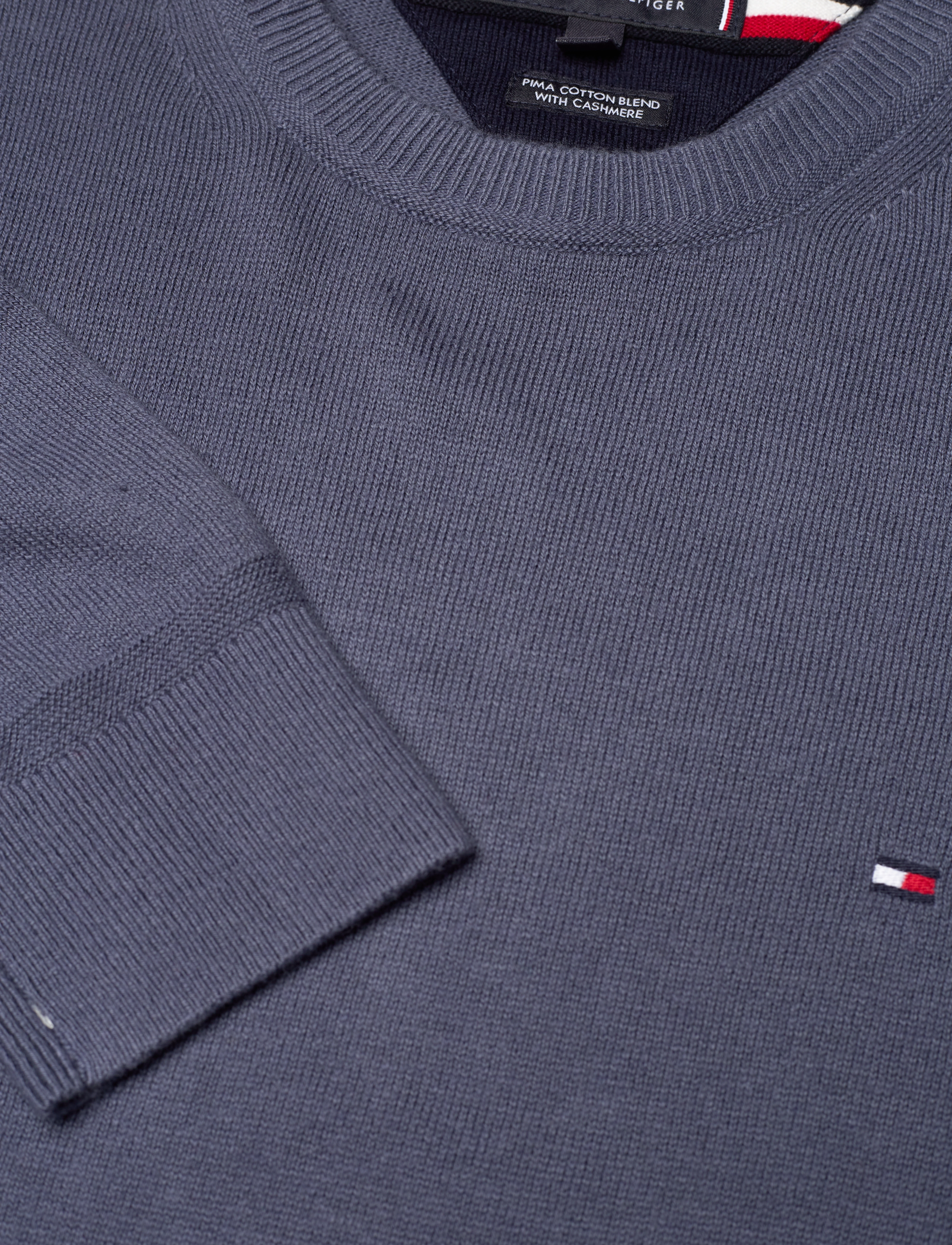 Tommy Hilfiger - PIMA ORG CTN CASHMERE CREW NECK - rund hals - faded indigo - 3