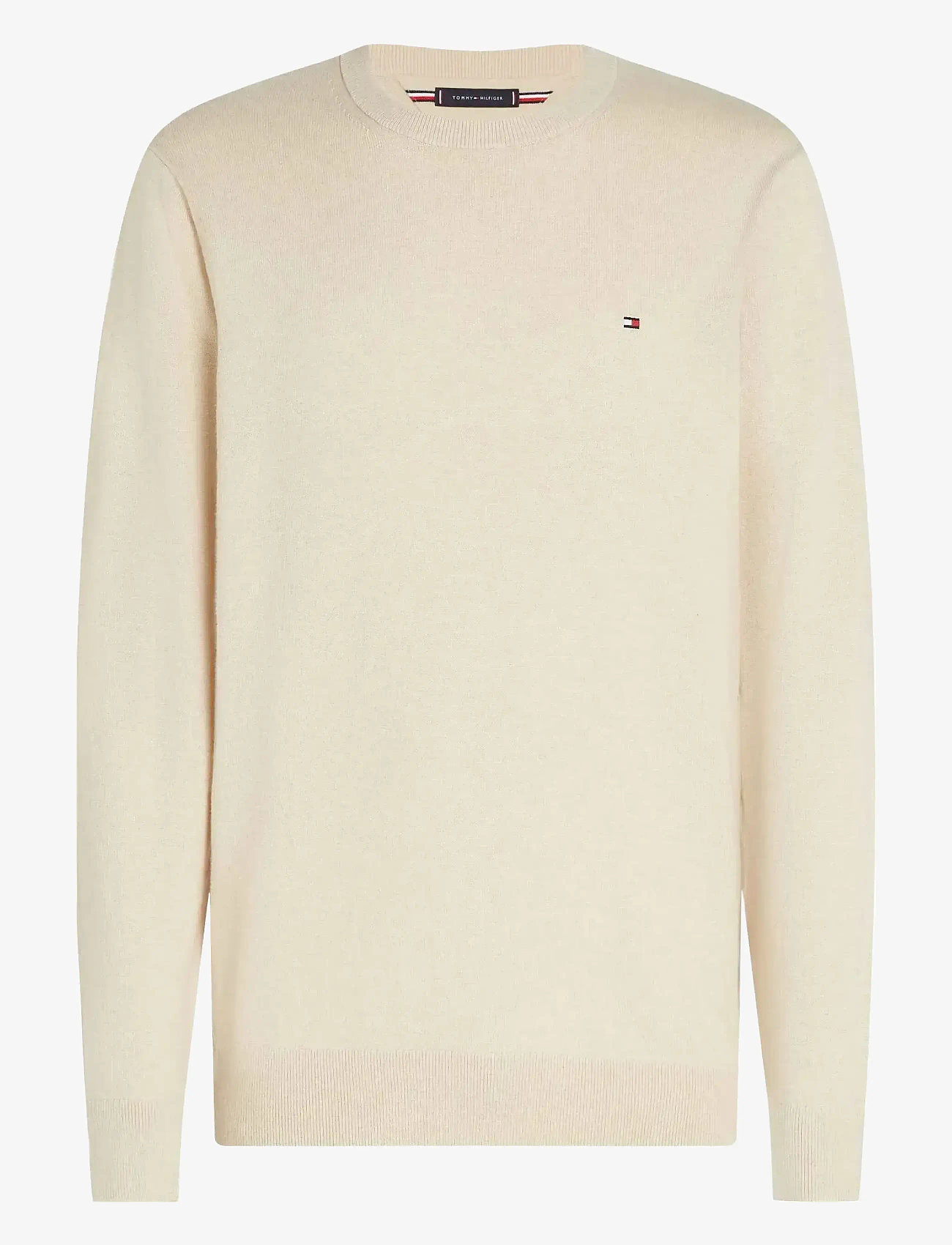 Tommy Hilfiger - PIMA ORG CTN CASHMERE CREW NECK - Ümmarguse kaelusega kudumid - heathered oatmilk - 0