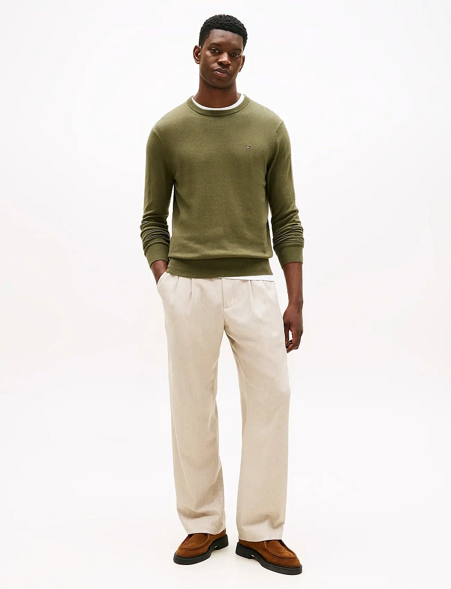 Tommy Hilfiger - PIMA ORG CTN CASHMERE CREW NECK - rund hals - huntsman green - 2
