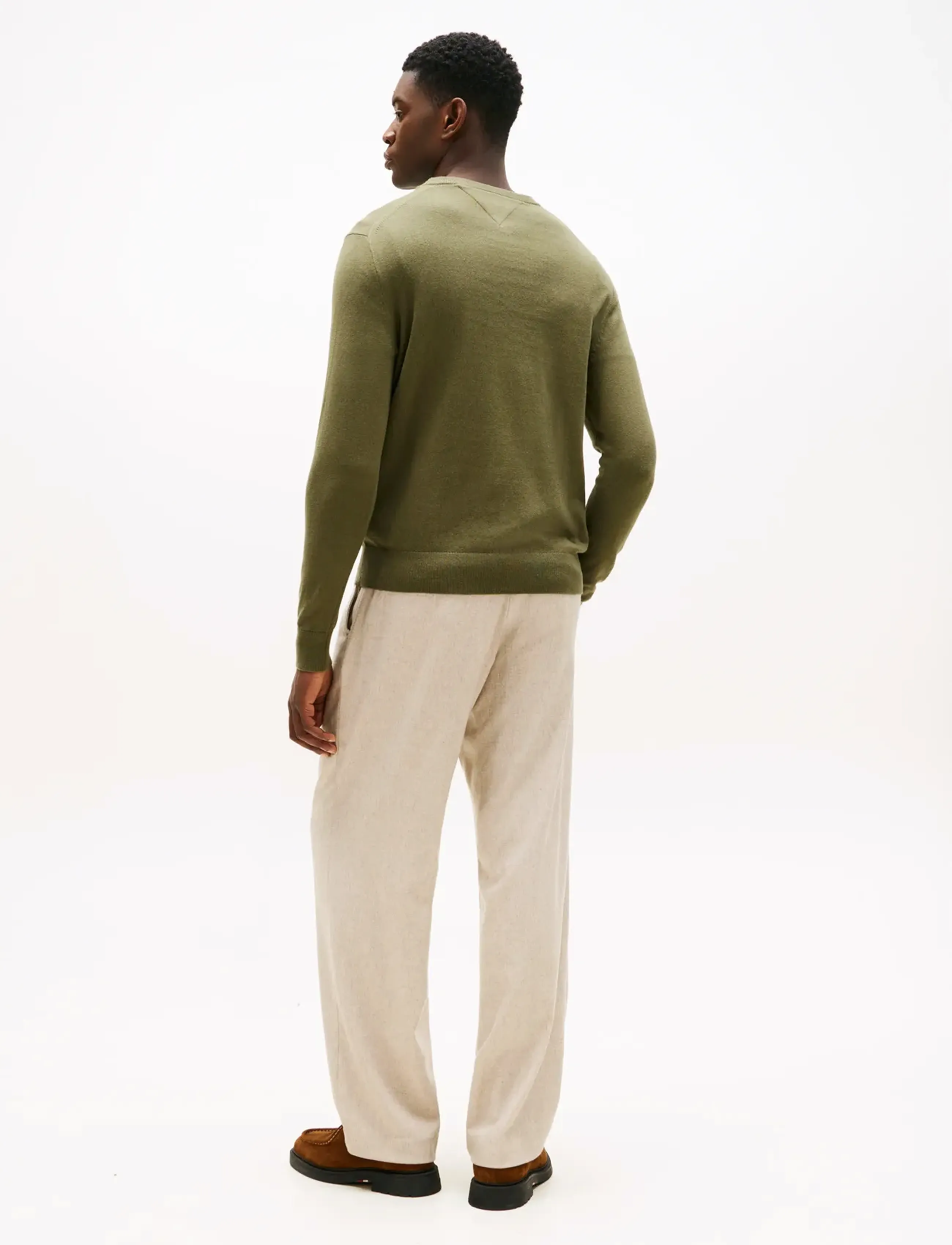 Tommy Hilfiger - PIMA ORG CTN CASHMERE CREW NECK - rund hals - huntsman green - 3