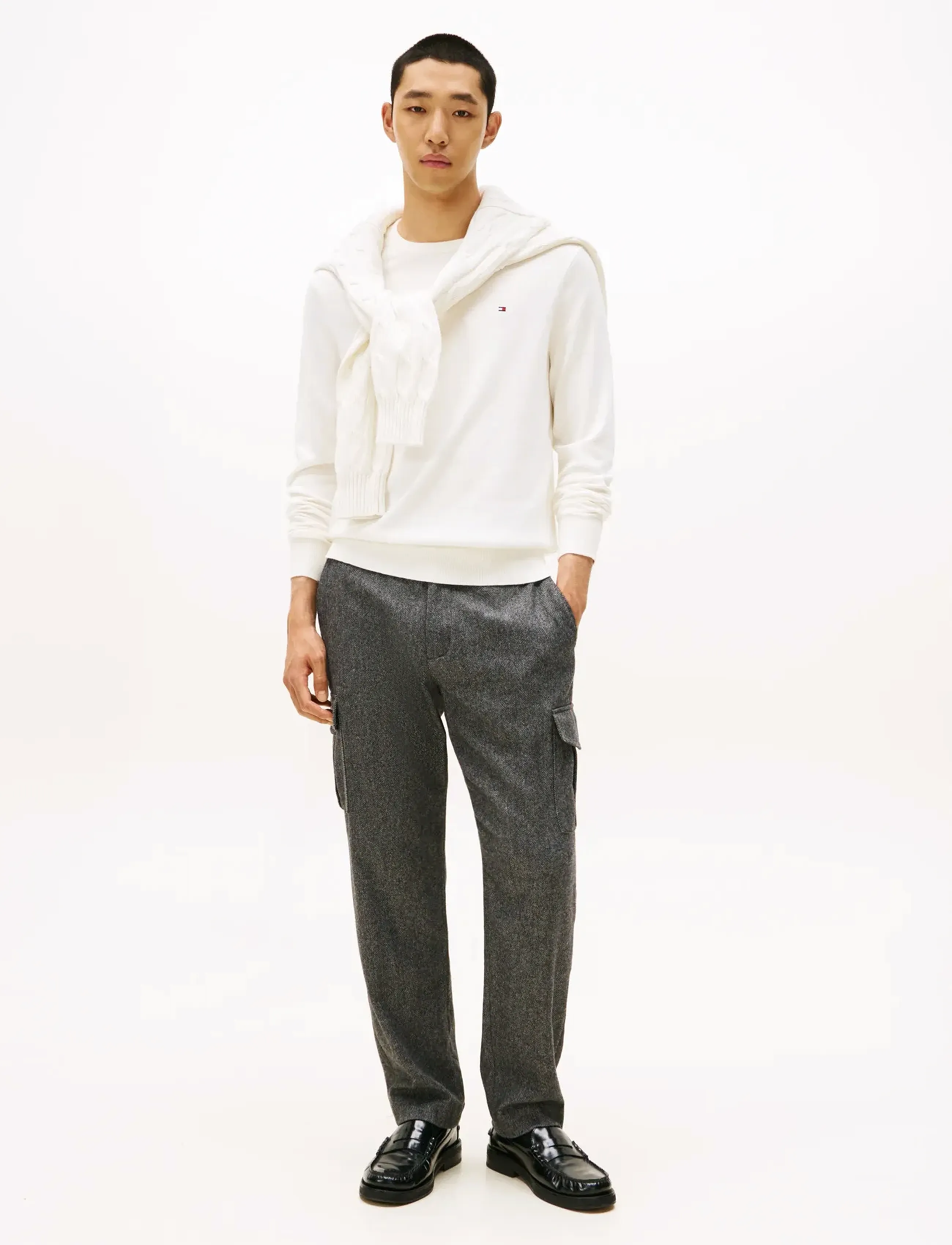 Tommy Hilfiger - PIMA ORG CTN CASHMERE CREW NECK - rund hals - ivory petal - 3