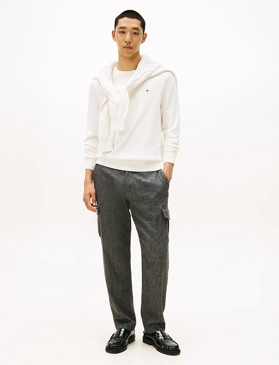 Tommy Hilfiger - PIMA ORG CTN CASHMERE CREW NECK - rund hals - ivory petal - 3