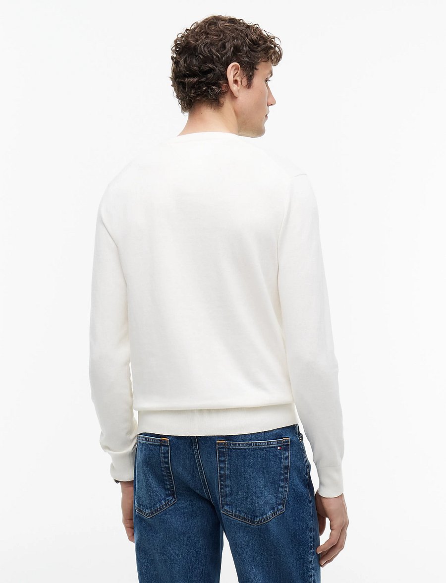 Tommy Hilfiger - PIMA ORG CTN CASHMERE CREW NECK - round necks - ivory petal - 3