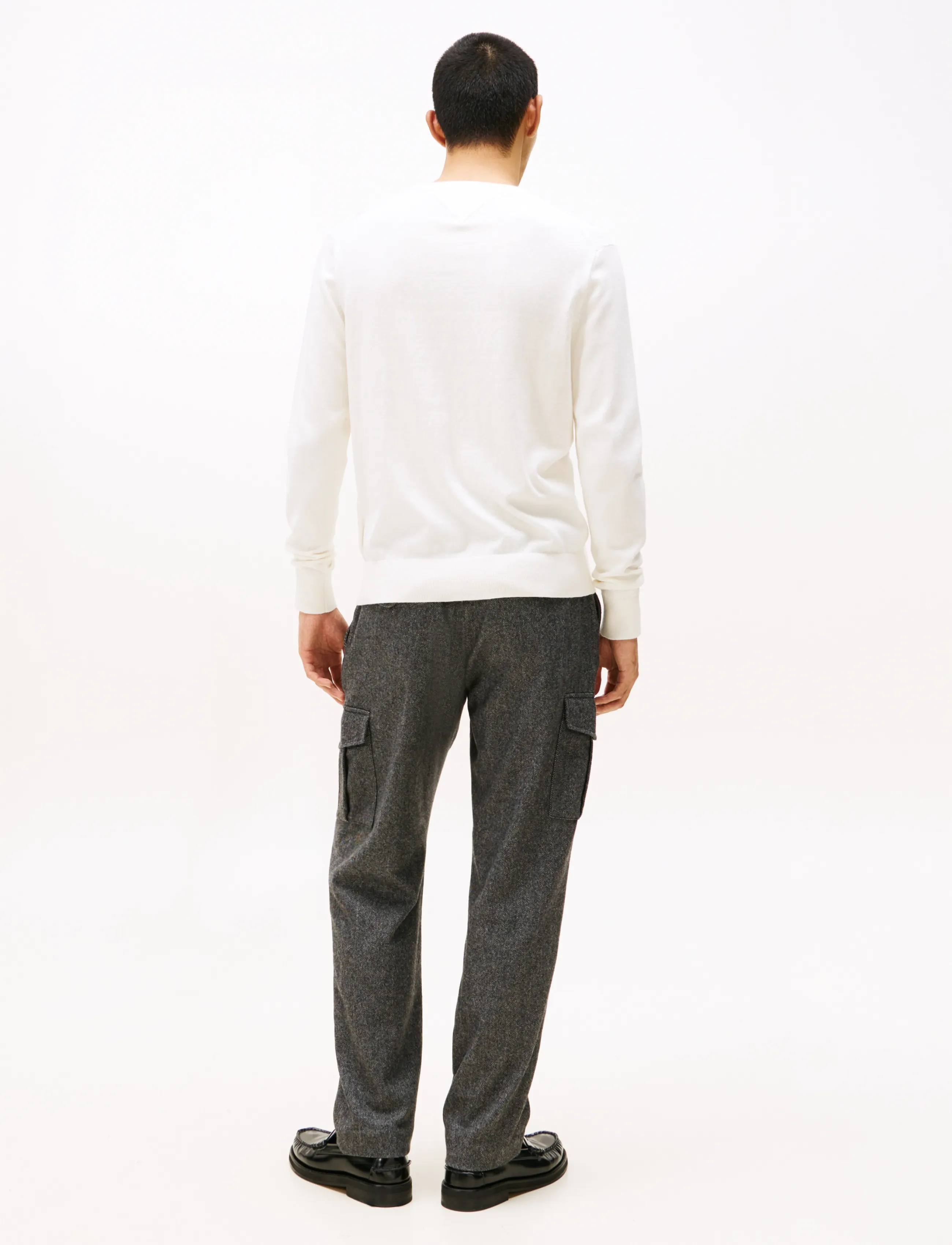 TOMMY HILFIGER Pima Org Ctn Cashmere Crew Neck stickade tröjor herr – bild 8