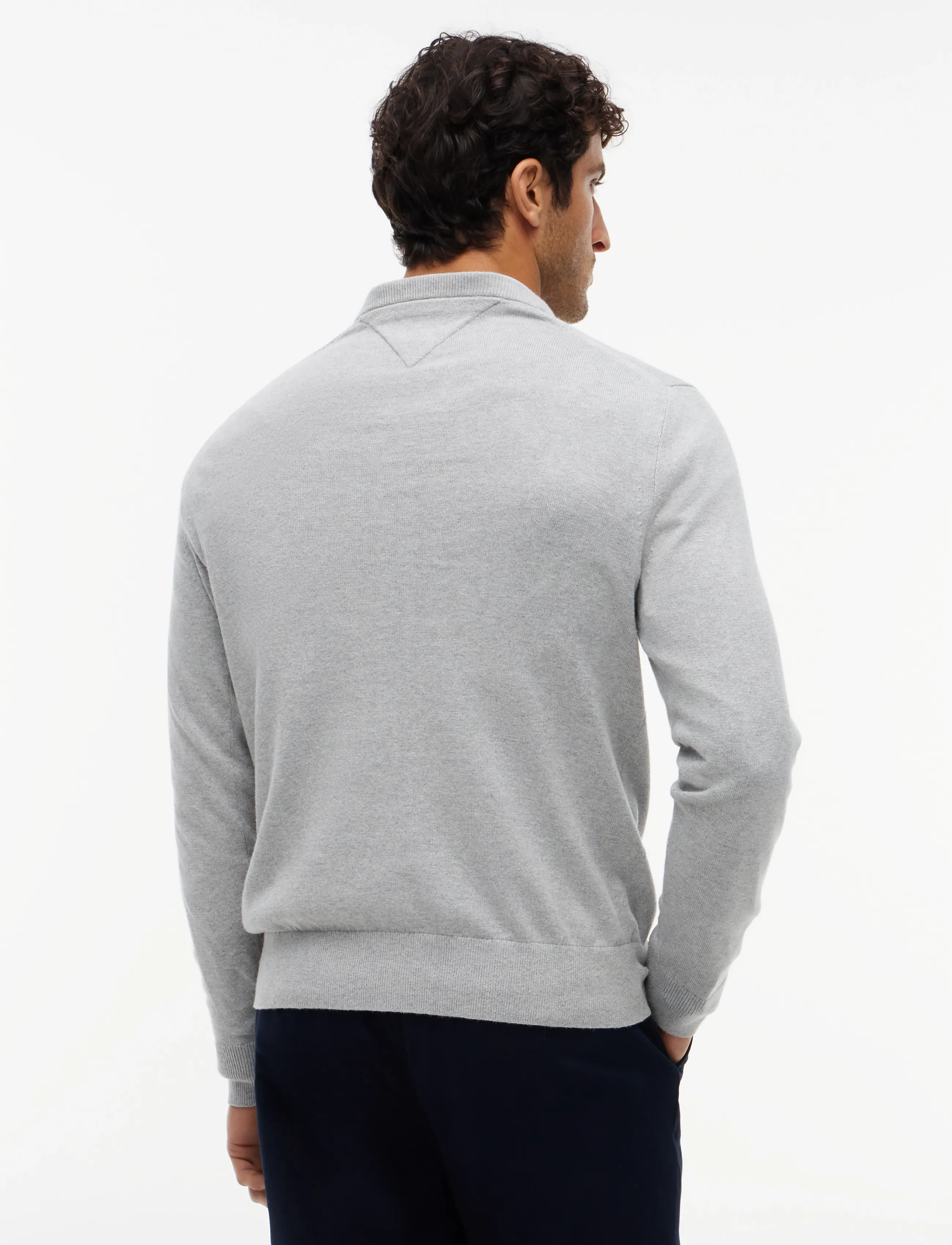 Tommy Hilfiger - PIMA ORG CTN CASHMERE CREW NECK - rund hals - light grey heather - 3