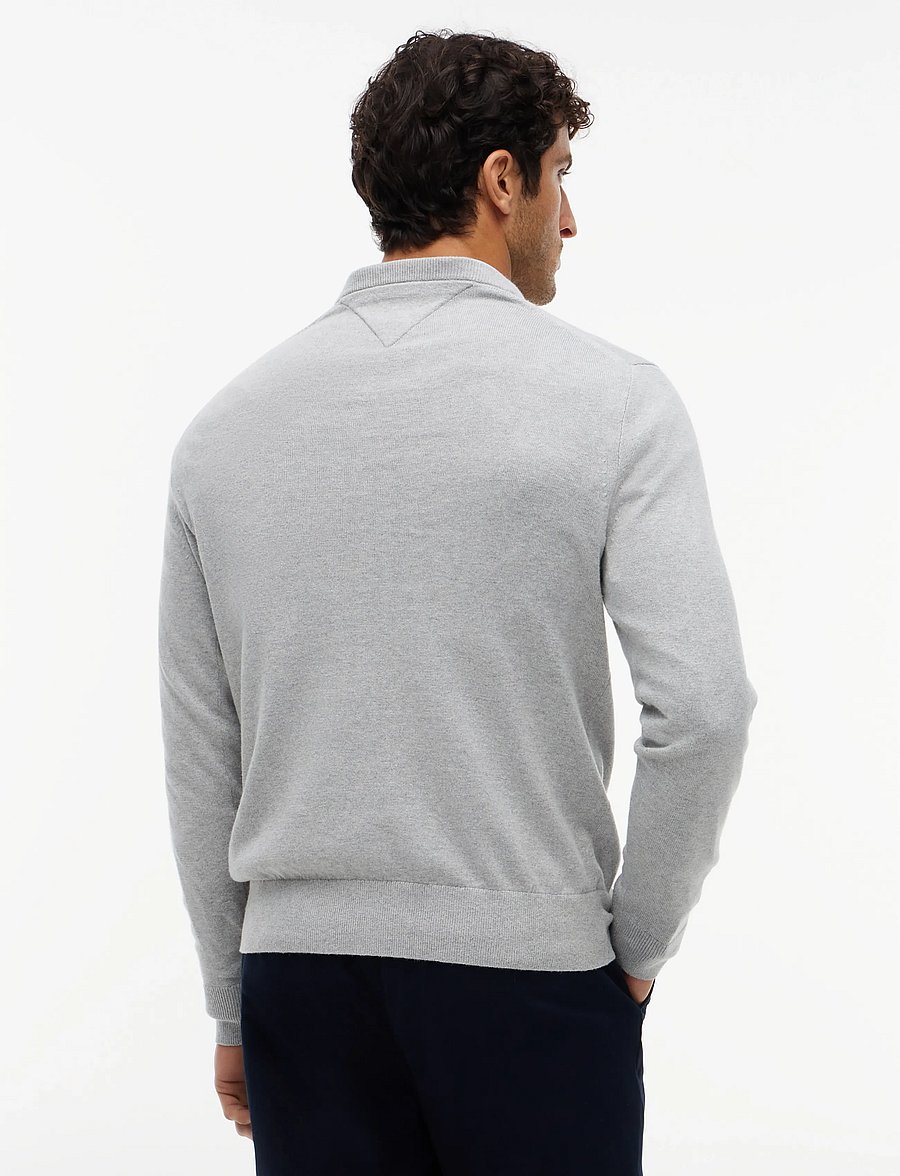 Tommy Hilfiger - PIMA ORG CTN CASHMERE CREW NECK - rund hals - light grey heather - 3