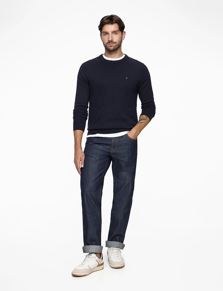 Tommy Hilfiger - PIMA ORG CTN CASHMERE CREW NECK - rund hals - navy blue - 3