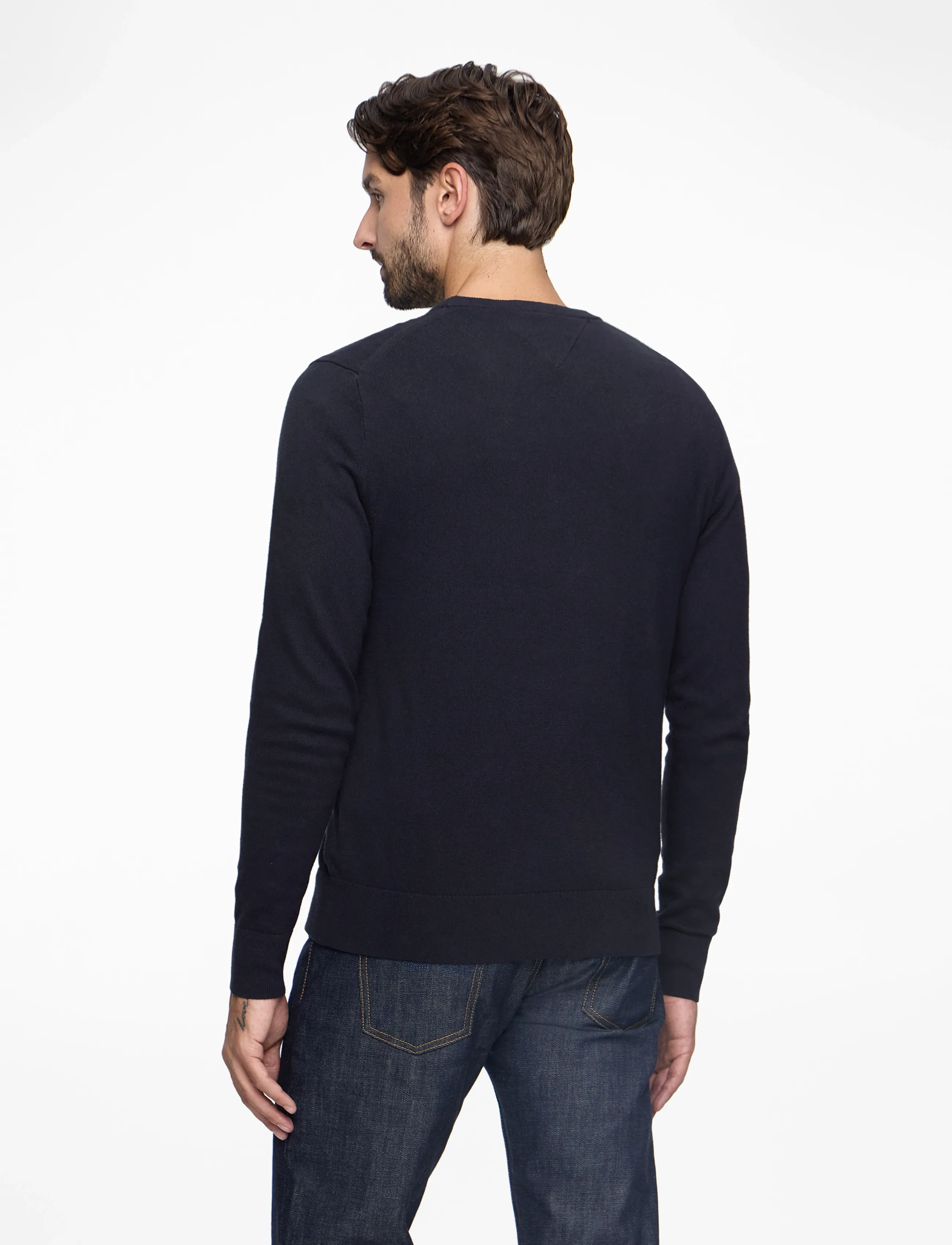 Tommy Hilfiger - PIMA ORG CTN CASHMERE CREW NECK - rund hals - navy blue - 5