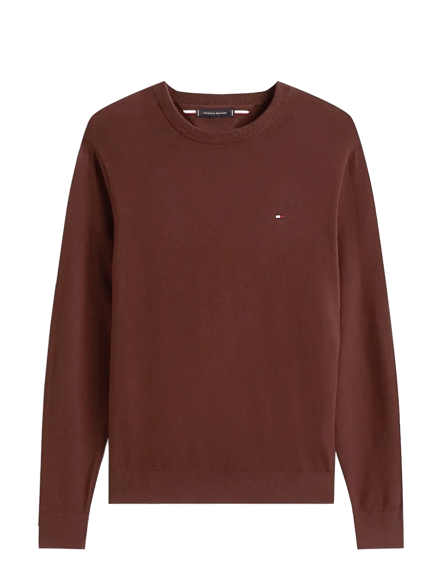 Tommy Hilfiger - PIMA ORG CTN CASHMERE CREW NECK - rund hals - pure brown - 1