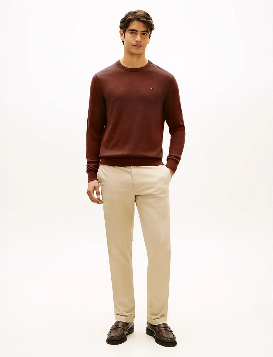 Tommy Hilfiger - PIMA ORG CTN CASHMERE CREW NECK - rund hals - pure brown - 2