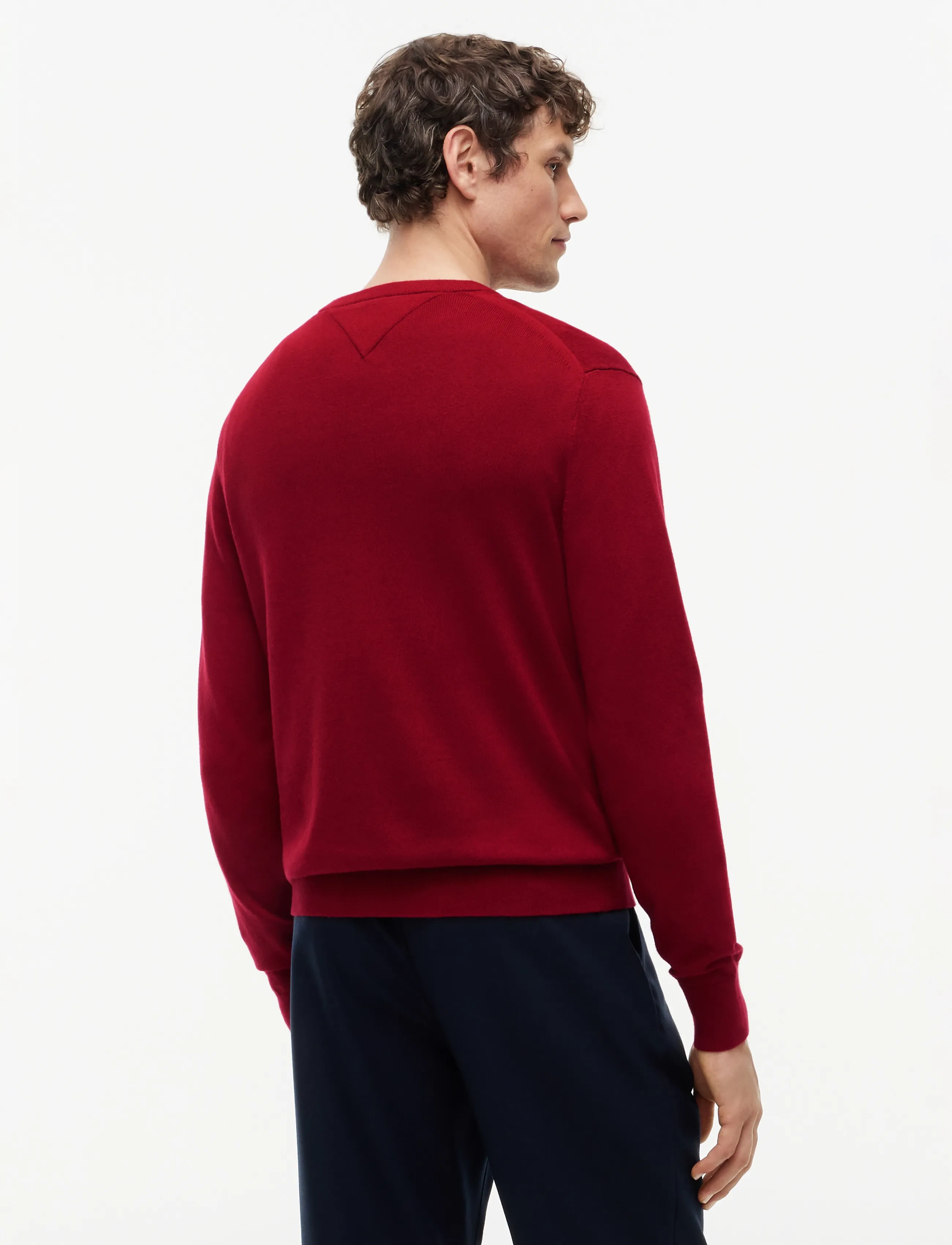 Tommy Hilfiger - PIMA ORG CTN CASHMERE CREW NECK - rund hals - regatta red - 3
