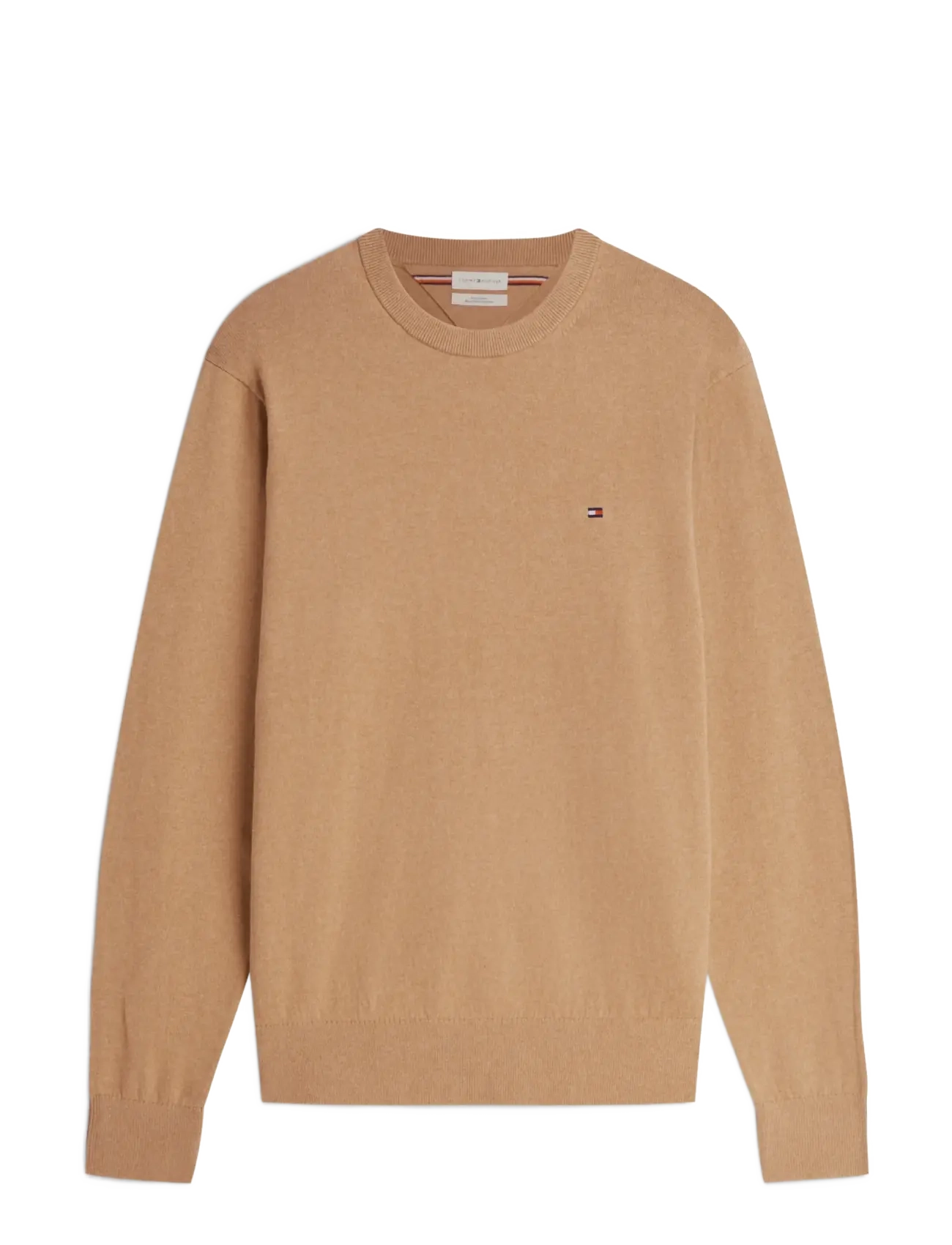 Tommy Hilfiger PIMA ORG CTN CASHMERE CREW NECK - Rundhals - SAFARI CANVAS HEATHER / beige