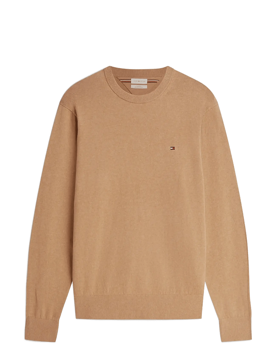 Tommy Hilfiger - PIMA ORG CTN CASHMERE CREW NECK - rundhals - safari canvas heather - 1