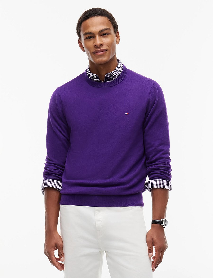 Tommy Hilfiger - PIMA ORG CTN CASHMERE CREW NECK - rundhals - tuscan grape - 0
