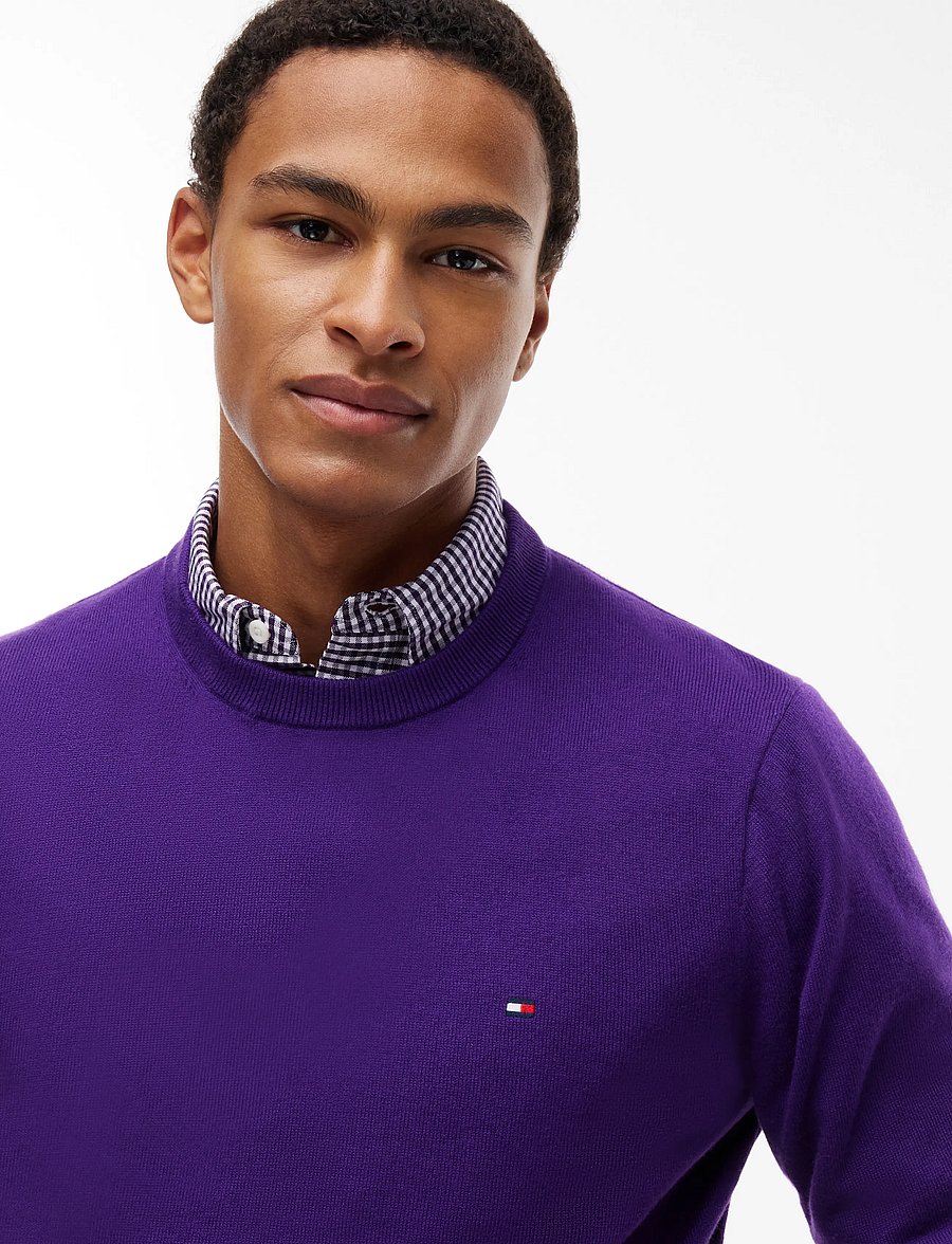 Tommy Hilfiger - PIMA ORG CTN CASHMERE CREW NECK - rundhals - tuscan grape - 3