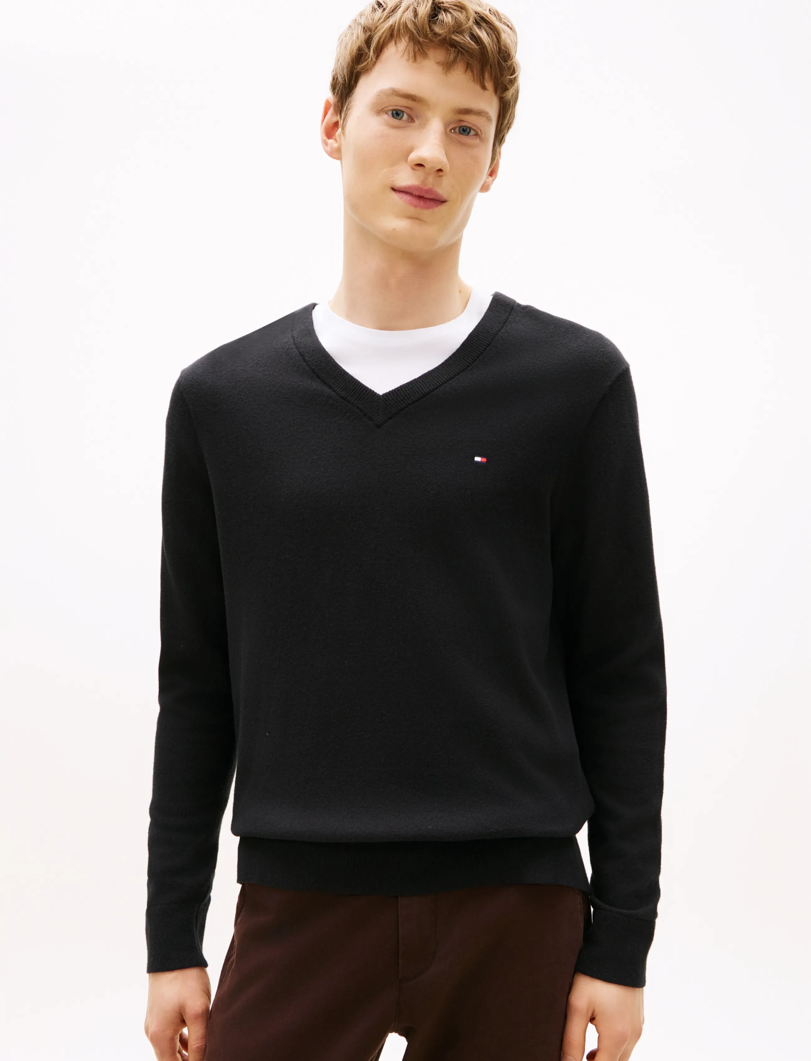 TOMMY HILFIGER Tröja röd / svart herr – bild 6