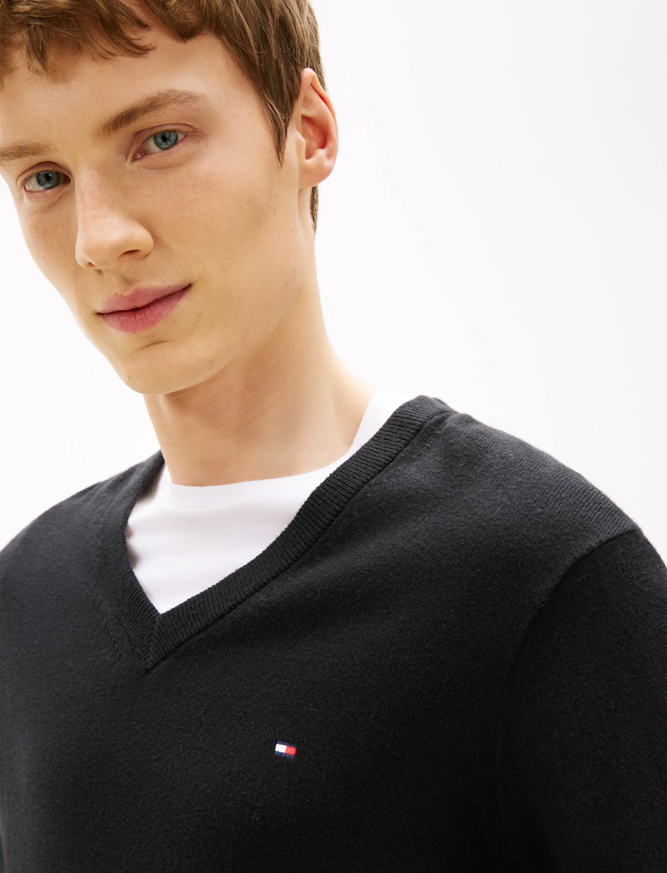 TOMMY HILFIGER Tröja röd / svart herr – bild 9