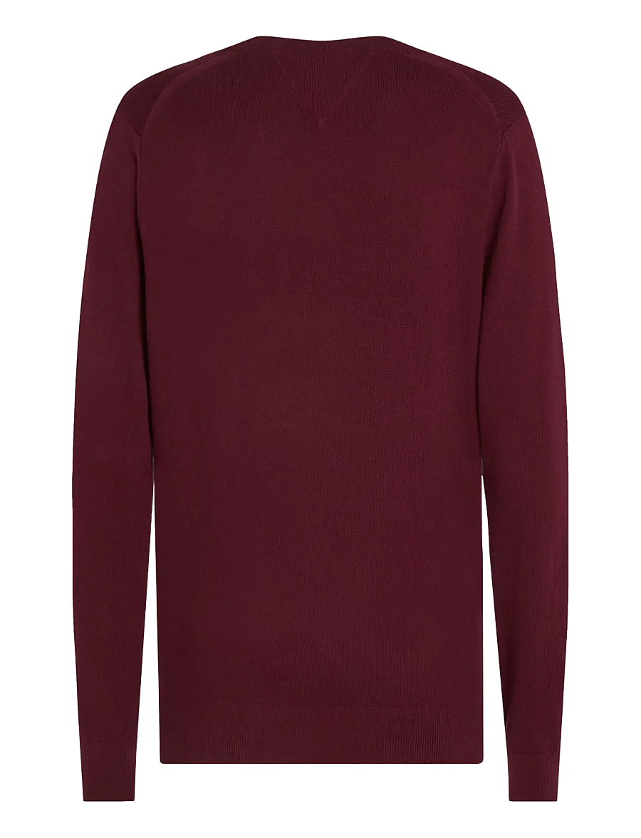 Tommy Hilfiger - PIMA ORG CTN CASHMERE V NECK - v-ausschnitt - burgundy - 2