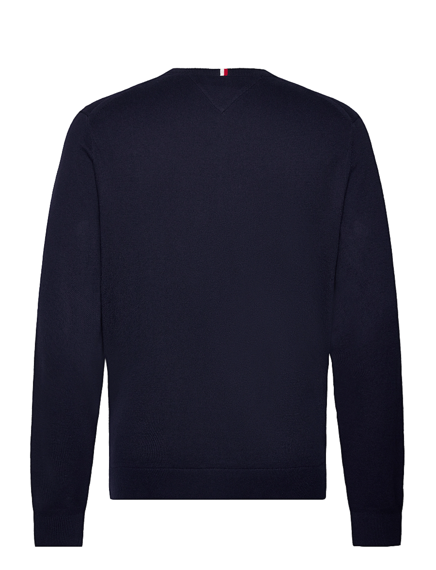 Tommy Hilfiger - PIMA ORG CTN CASHMERE V NECK - navy blue - 2