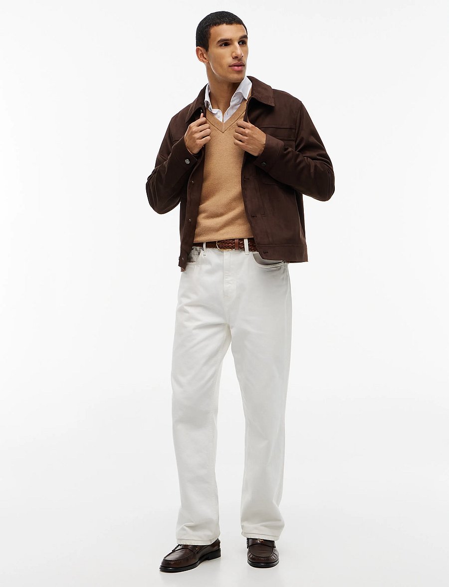 Tommy Hilfiger - PIMA ORG CTN CASHMERE V NECK - v-kaelusega - safari canvas heather - 4