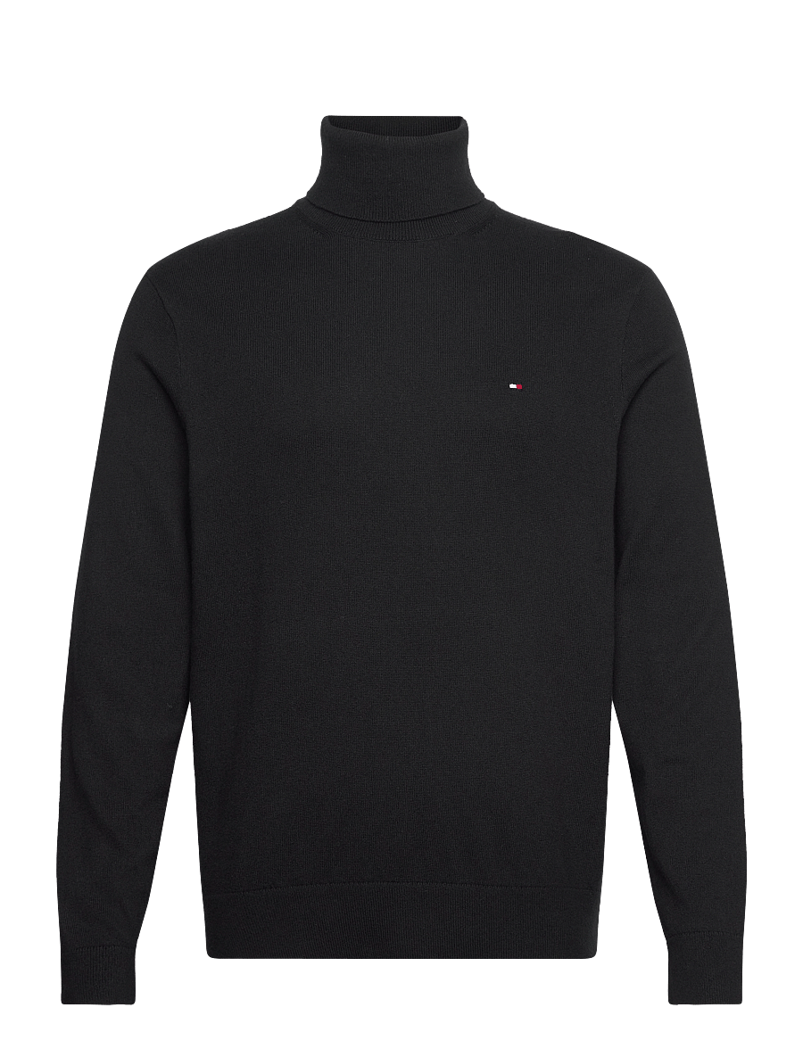 Tommy Hilfiger - PIMA ORG CTN CASHMERE ROLL NECK - rullekraver - black - 0