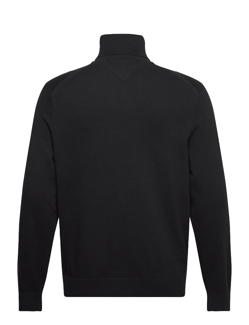 Tommy Hilfiger - PIMA ORG CTN CASHMERE ROLL NECK - kõrge kaelusega džemprid - black - 1