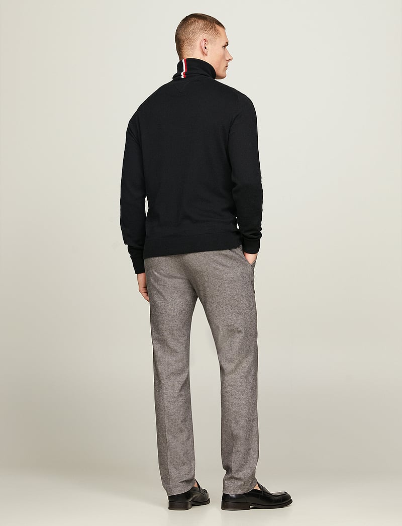 Tommy Hilfiger - PIMA ORG CTN CASHMERE ROLL NECK - kõrge kaelusega džemprid - black - 5